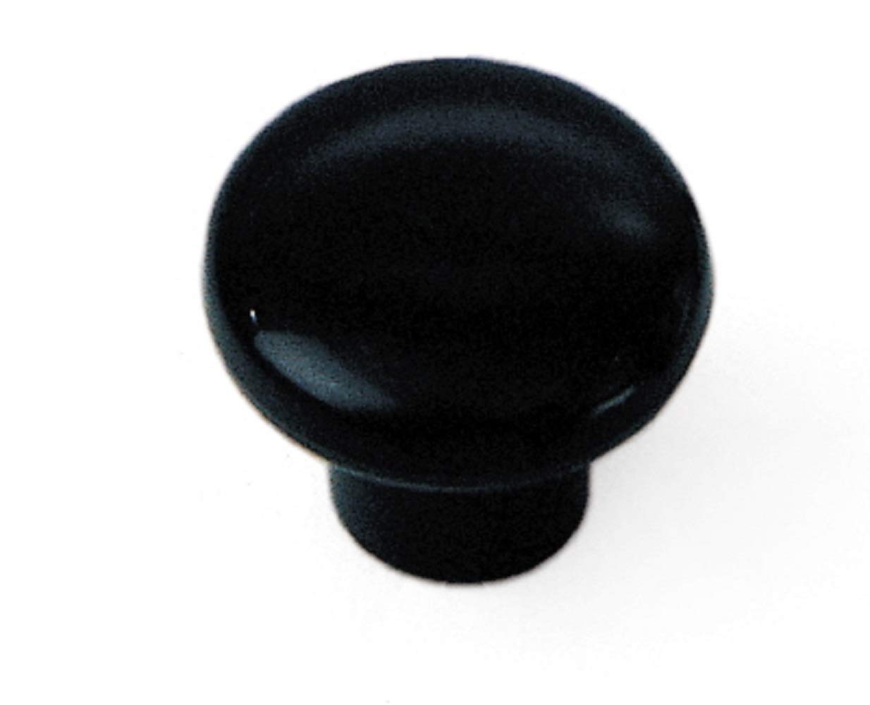 Laurey 34615 Black Plastic Cabinet Hardware Knobs - 1.25 Inch Diameter - Pack of 250 - Perfect for Kitchen Cabinets, Drawers, Furniture & DIY Projects