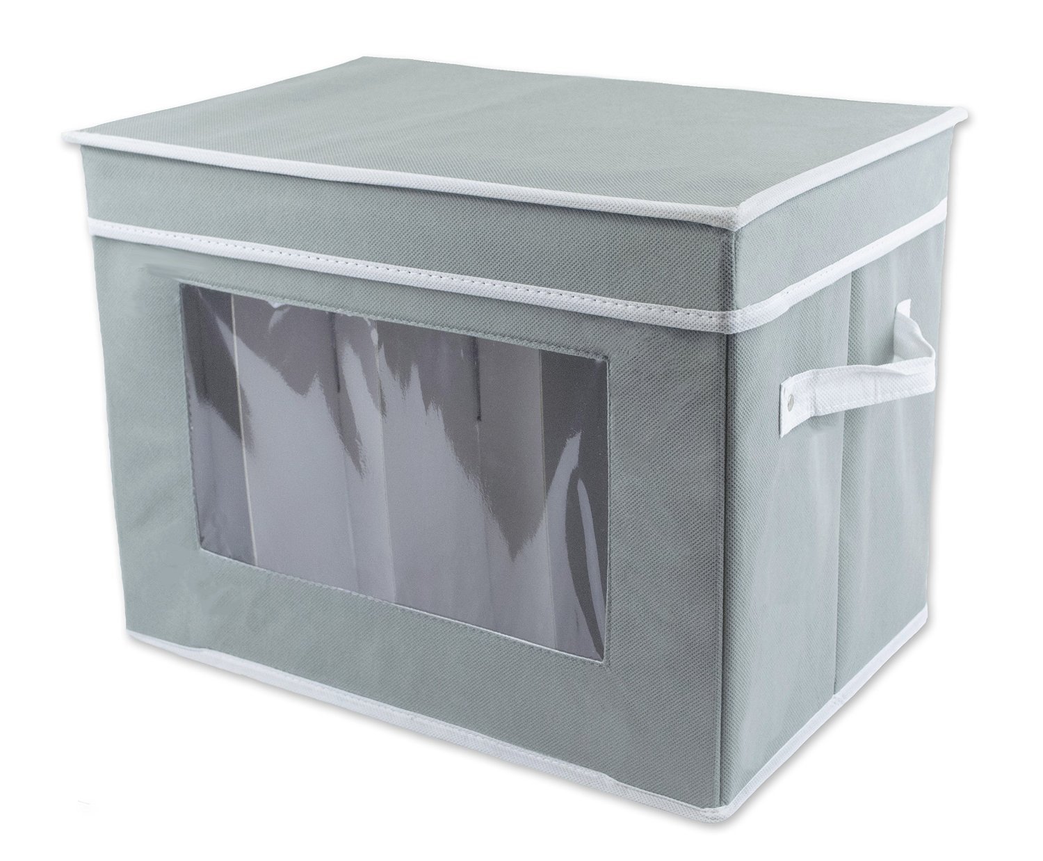 DII Breathable Closet Storage Organizer - Jumbo Size, Gray Fabric for Clothes, Shoes & Accessories - Perfect for Bedroom, Closet & Dorm Organization