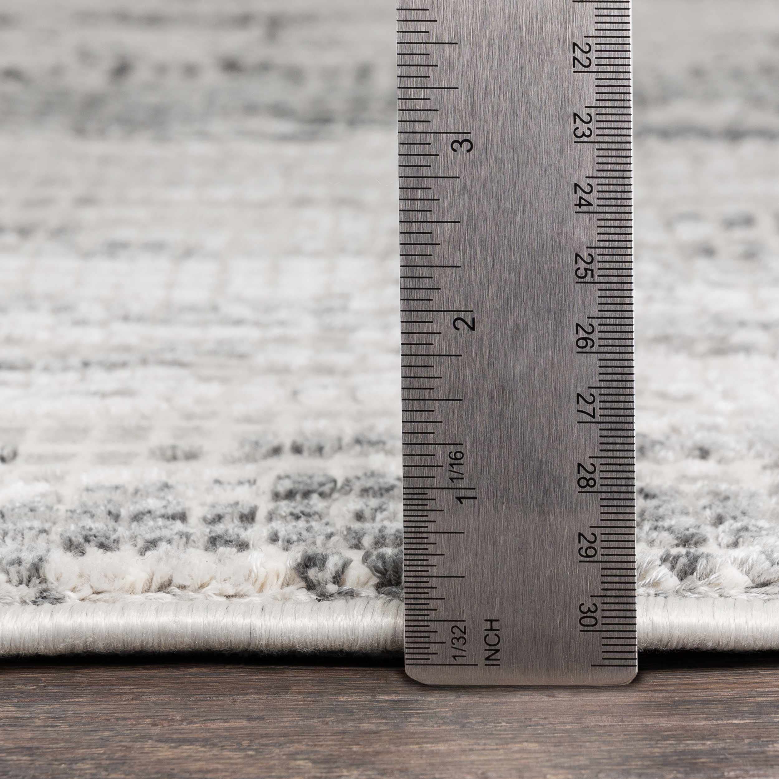 Premium Hauteloom Oklaunion Modern Area Rug - 12' x 15' Gray Charcoal LightGray - Perfect for Living Room & Bedroom Decor - Soft Comfort for Family Gatherings & Relaxation
