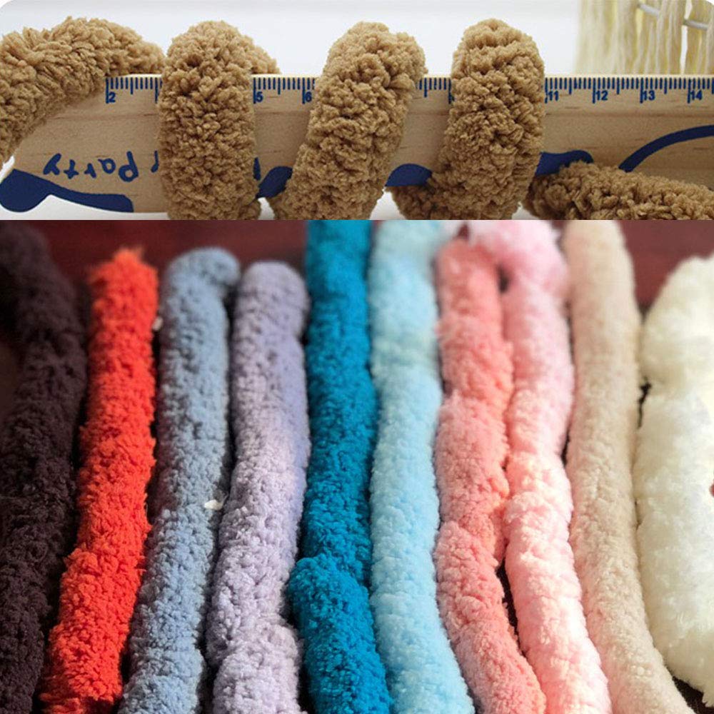 8 oz Mustard Jumbo Chenille Yarn for Arm Knitting - Super Chunky Knitting Yarn for DIY Blankets, Scarves & Home Decor - Soft Bulky Yarn for Cozy Winter Crafts