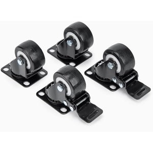 2 Heavy Duty Casters 4 Pcs - Swivel Casters with 2 Locking Wheels for Furniture, Carts, and Industrial Equipment | Durable Mobility Solution for Home, Office, and Workshop Use