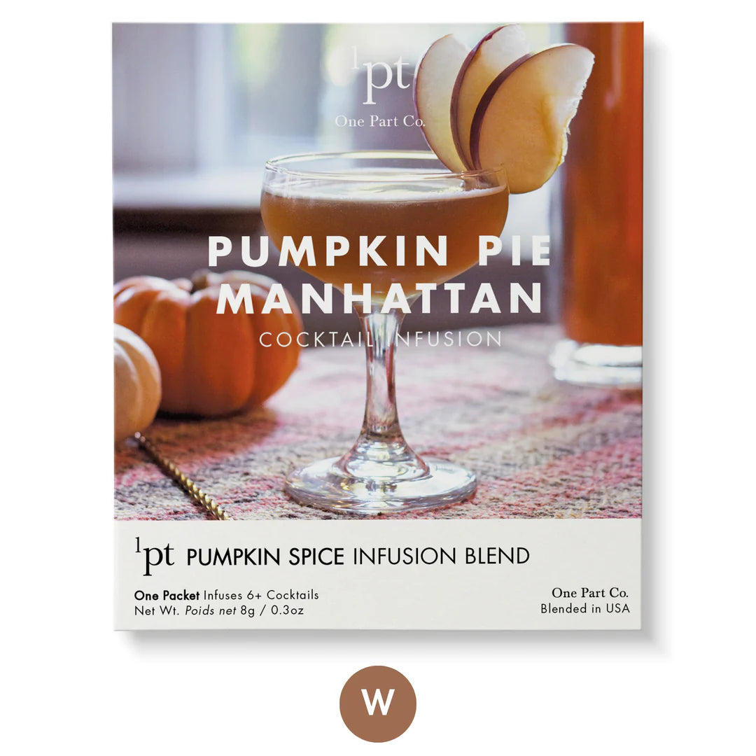 1 PT Cocktail Infusions | Pumpkin Pie Manhattan Cocktail Mix | Premium Bar Mix for Fall & Holiday Parties | Perfect for Thanksgiving, Christmas & Cocktail Nights