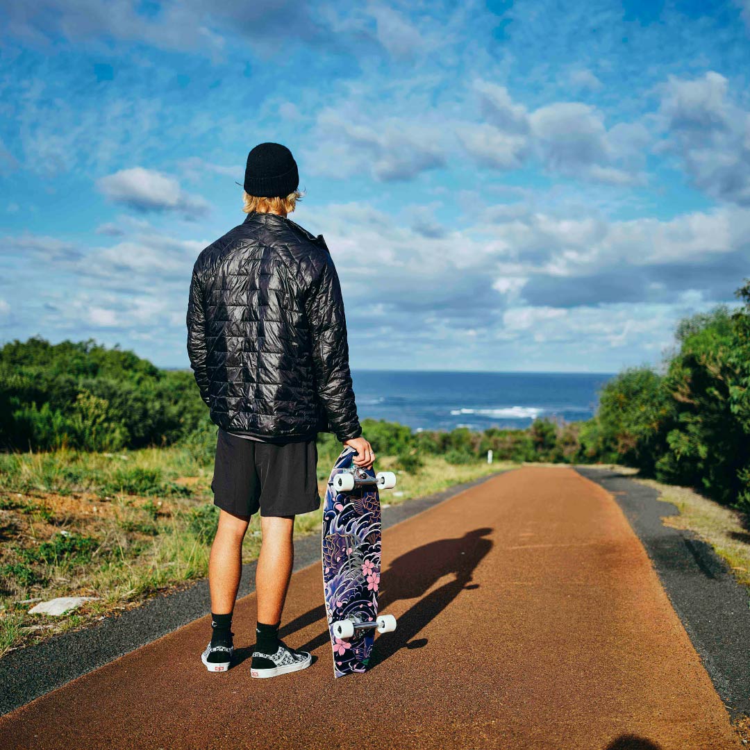 SKATE ISLAND FISH TAIL CRUISER 32 Inch Longboard Skateboard - Perfect for Cruising, Carving & Commuting | Durable Deck for Smooth Rides on Streets & Boardwalks