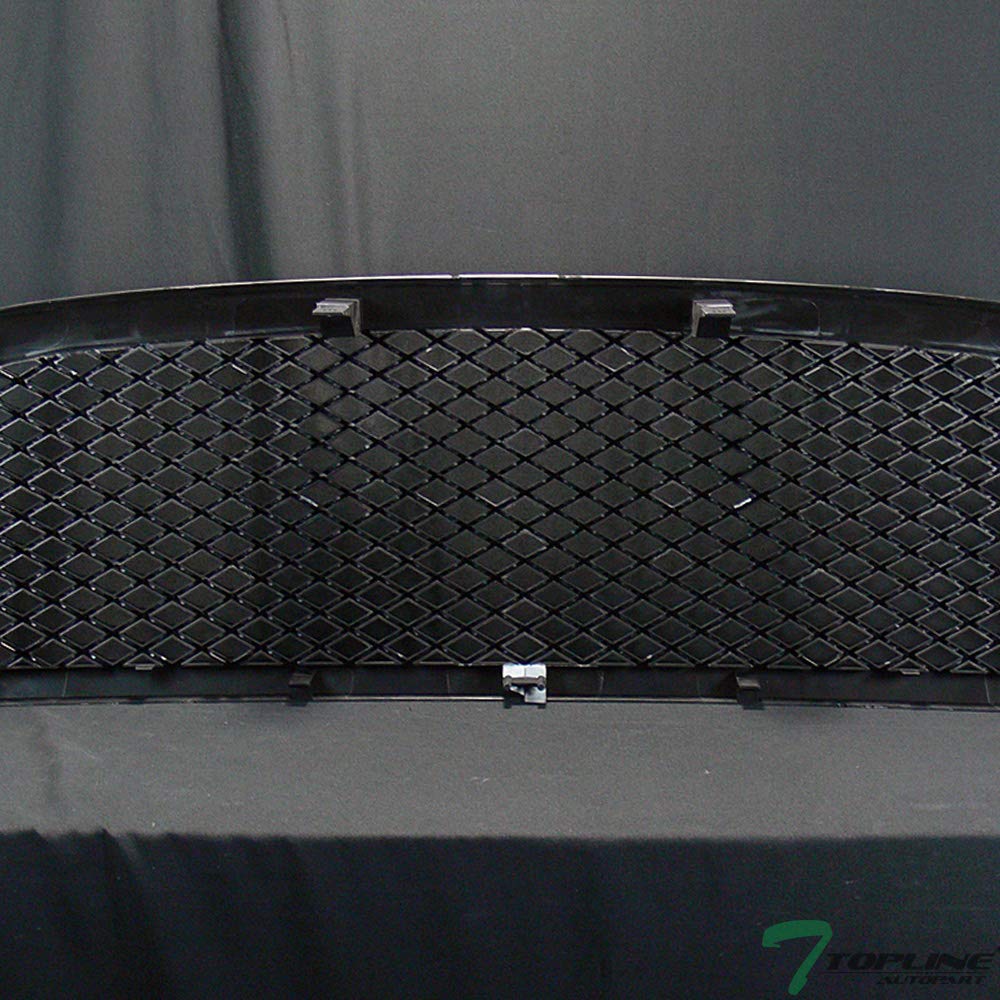 Glossy Black Mesh Front Hood Bumper Grill Grille Guard ABS Compatible With 2009-2012 Dodge Ram 1500 - Durable Protection & Stylish Upgrade for Off-Road & Daily Driving