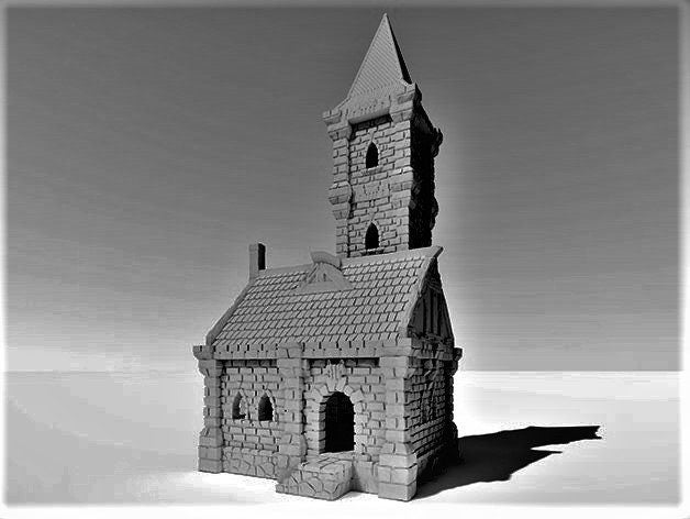 28mm Scale Tower House of Ulvheim - D&D Miniature Terrain for Dungeons & Dragons RPG Tabletop Gaming - Perfect for Fantasy Battle Maps & Wargaming Scenes