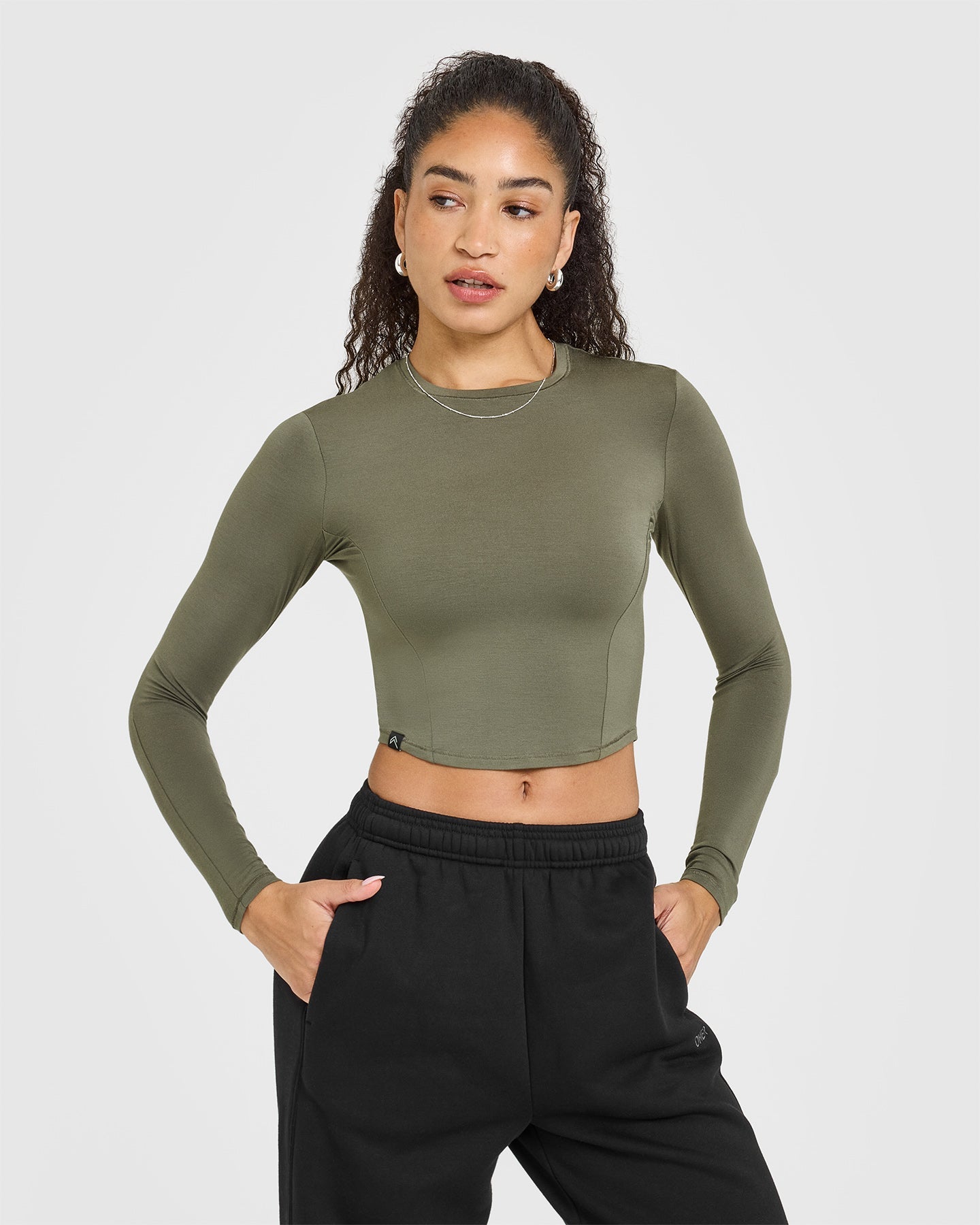 Mellow™ Soft Mid Long Sleeve Top for Women - Alpine Green | Comfortable Stretch Casual Shirt | Perfect for Work, Travel & Everyday Wear