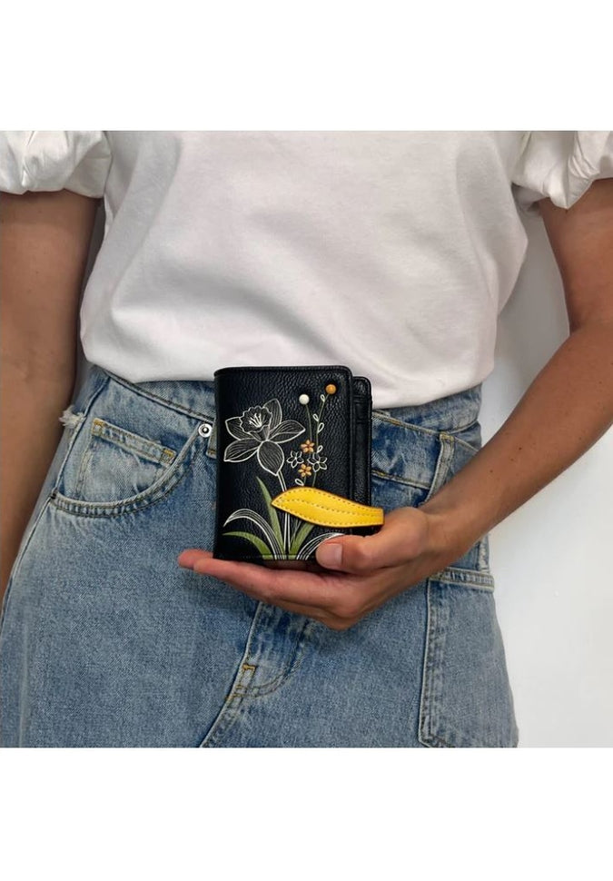 Espe Daffodil RFID Blocking Small Wallet for Women - Slim Minimalist Card Holder for Credit Cards, ID & Cash - Perfect for Travel, Shopping & Everyday Use