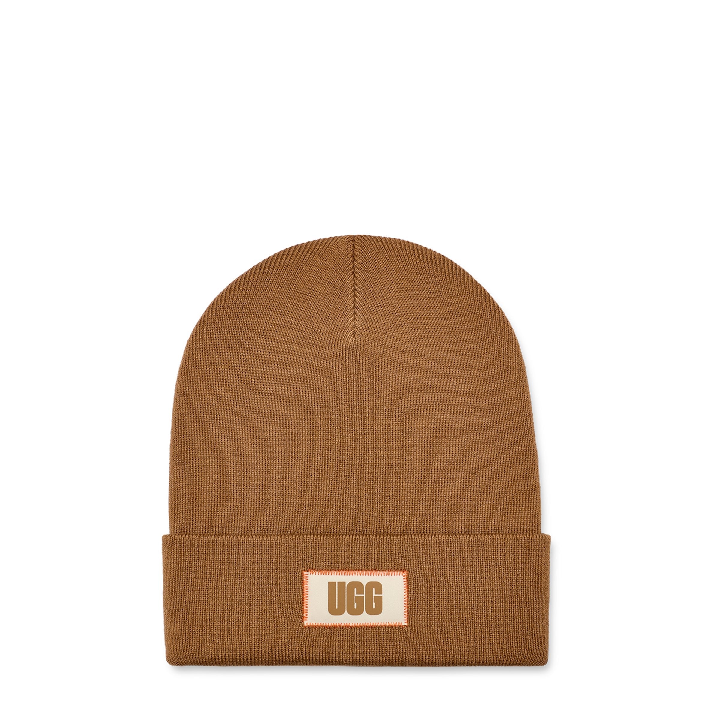 UGG Men's High Crown Beanie - Soft Wool Winter Hat for Cold Weather, Warm Knit Skull Cap for Outdoor Activities, Hiking, and Snow Sports