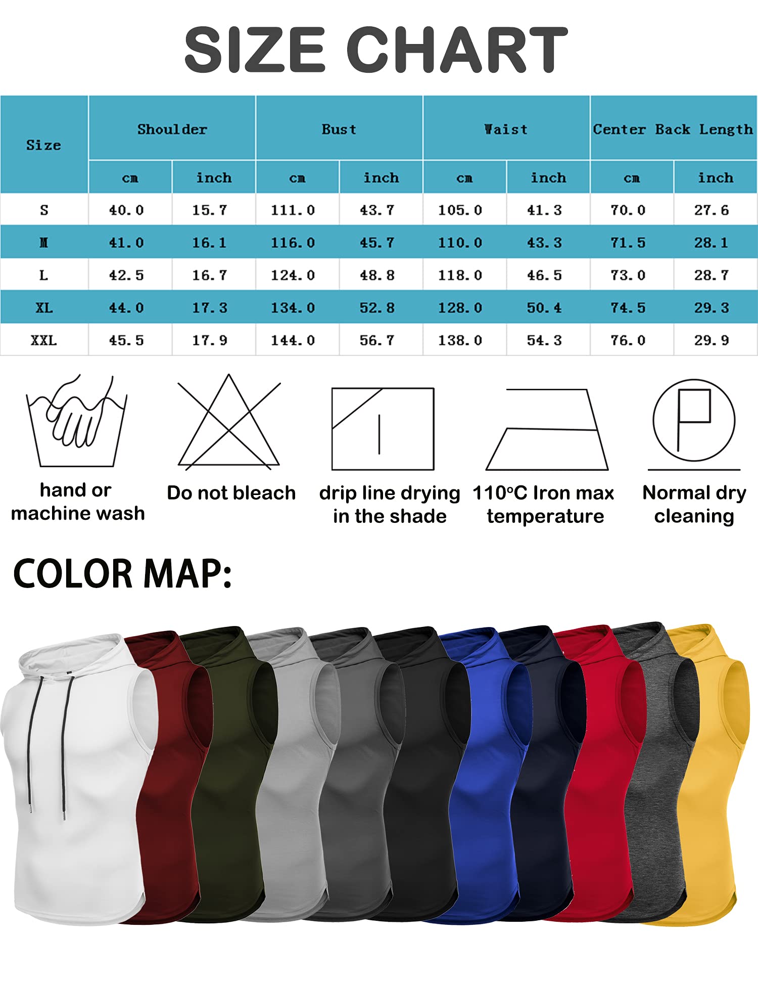 Babioboa Men's Workout Hooded Tank Top - Sleeveless Gym Hoodie for Bodybuilding & Muscle Training - Perfect for Workouts, Running, and Fitness Training