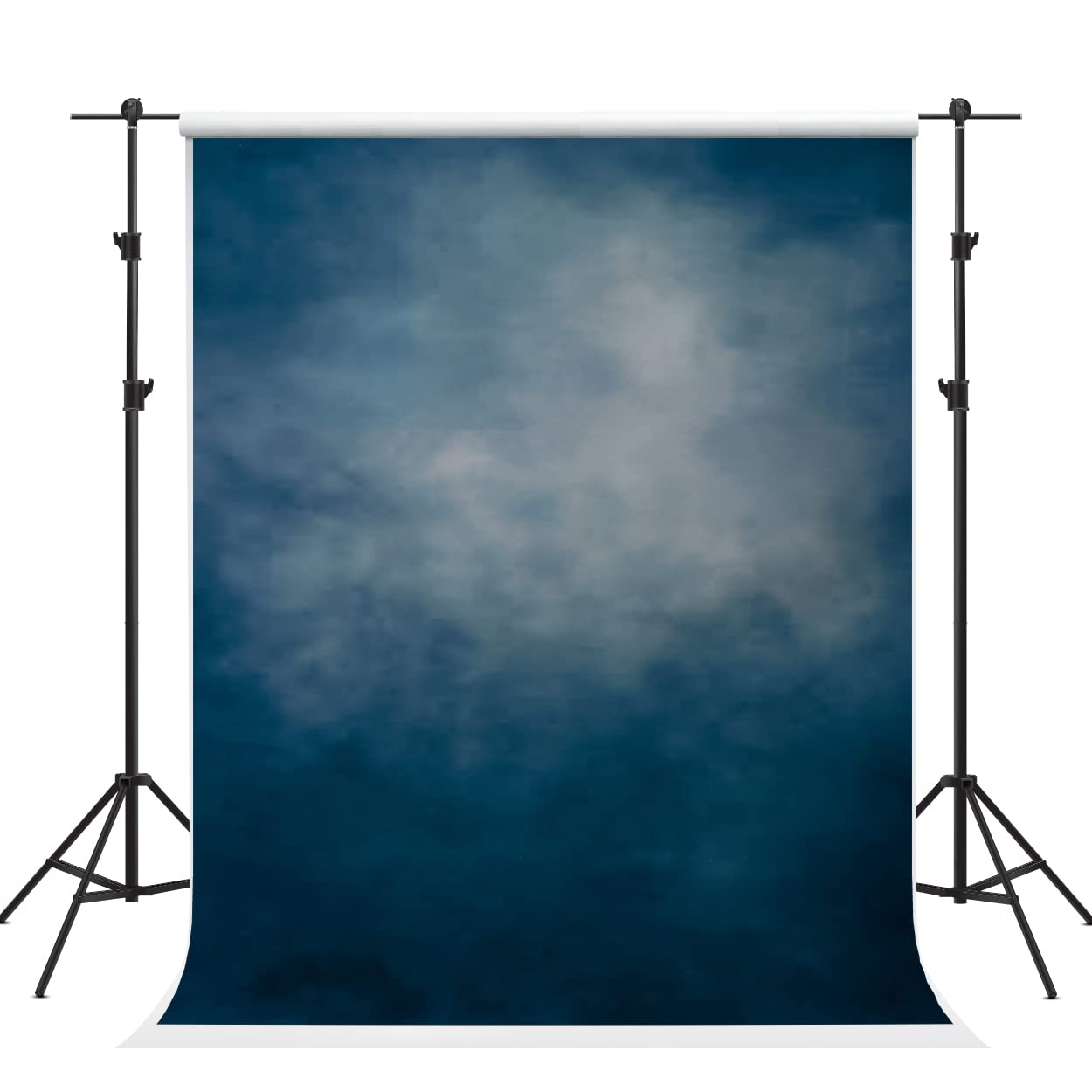 8x10ft Old Master Blue Background Oil Painting Backdrop - Abstract Texture Portrait Photography Studio Props for Kids, Adults & Photographers | Perfect for Photo Shoots, Events & Home Decor