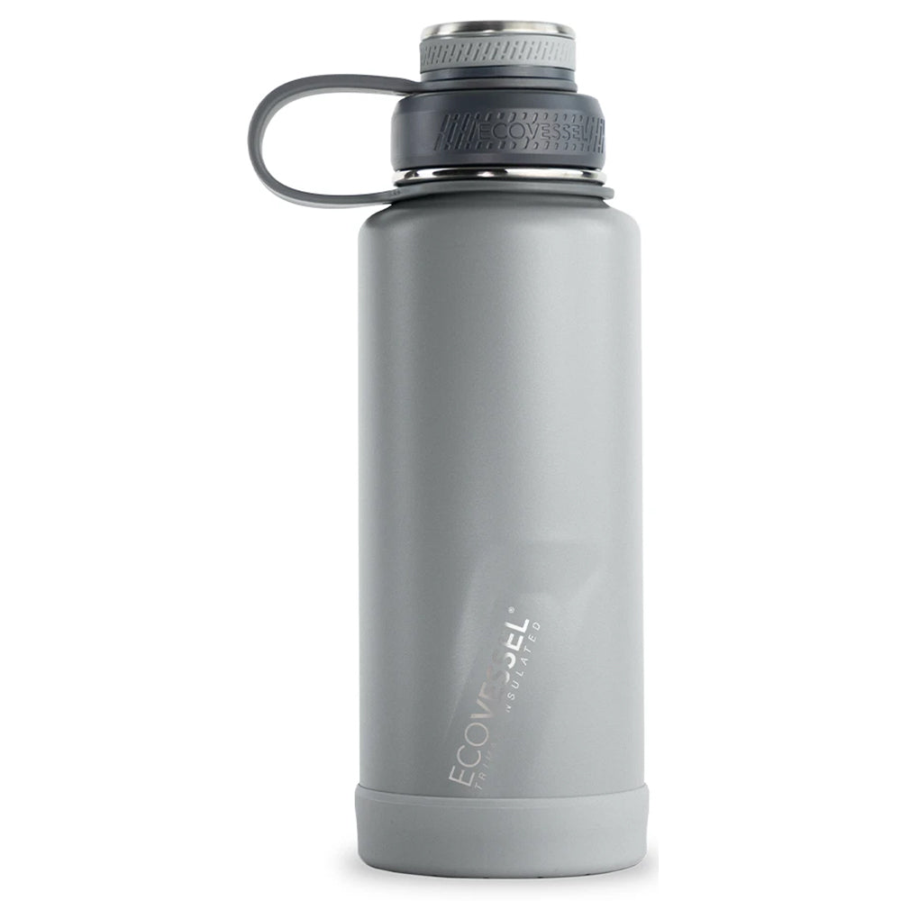 EcoVessel The Boulder 32oz Insulated Stainless Steel Water Bottle - Keeps Drinks Cold for 24 Hours & Hot for 12 Hours - Perfect for Hiking, Gym, Work & Outdoor Adventures