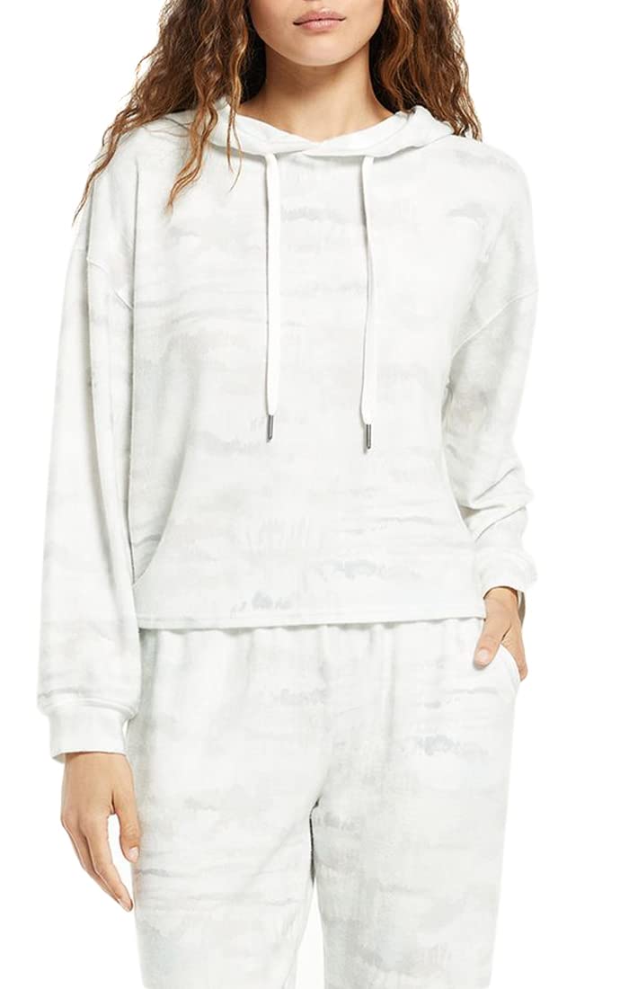Z SUPPLY Jesse Watercolor Hoodie for Women - Soft Cotton Pullover Sweatshirt with Artistic Print | Cozy Loungewear, Casual Outfits & Streetwear Fashion