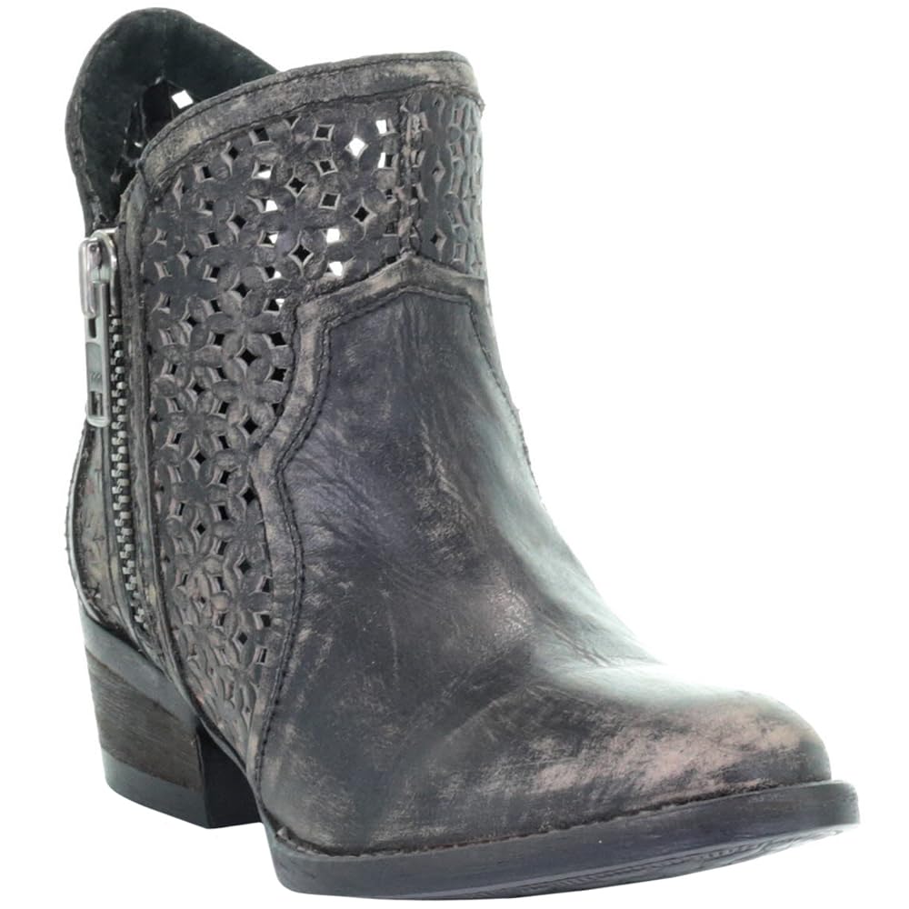 Circle G Women's Cut-Out Booties - Round Toe Ankle Boots for Casual Outfits & Night Out | Comfortable & Stylish Western Fashion Footwear