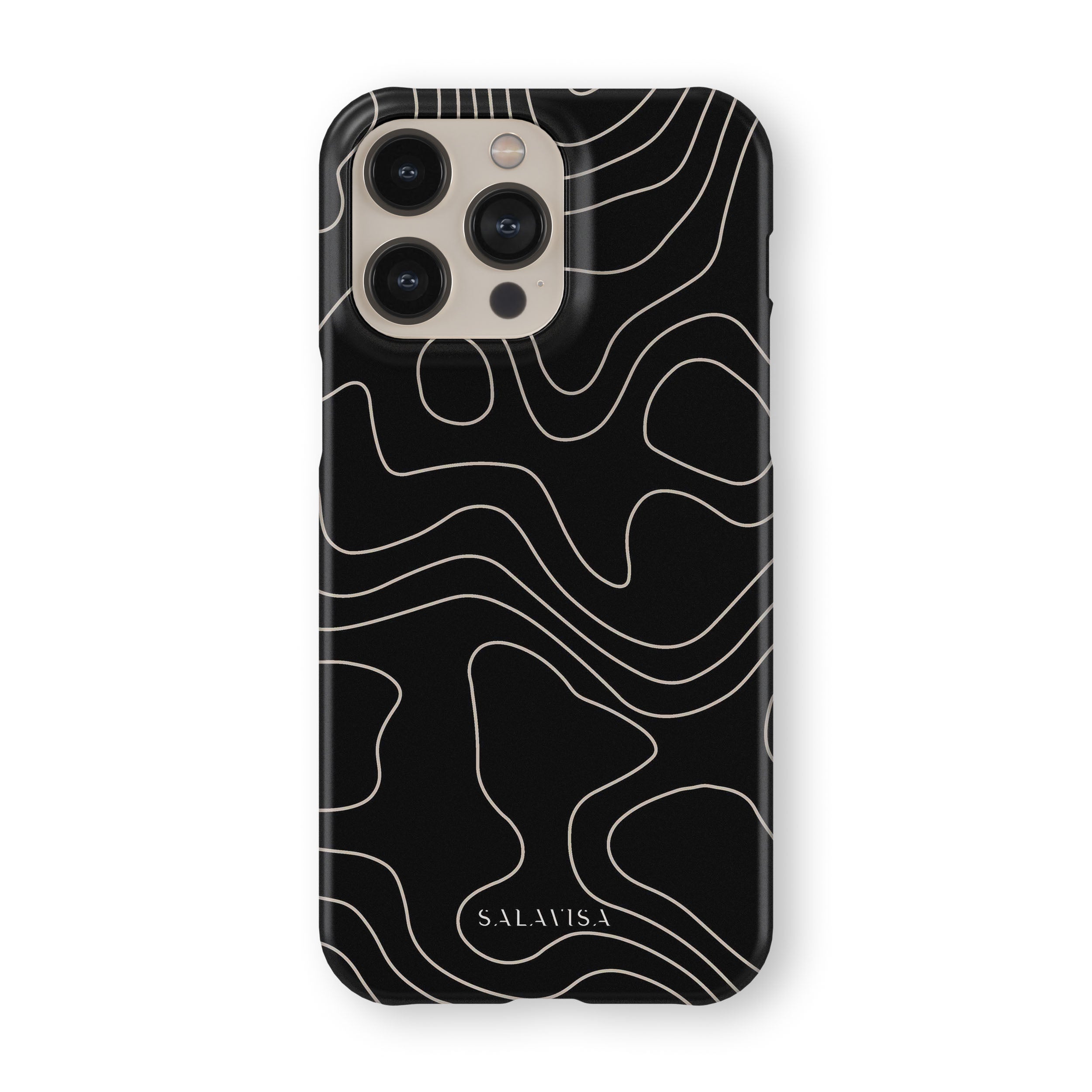 Premium Topographic Black Phone Case - Durable & Stylish Protective Cover for iPhone & Android - Perfect for Outdoor Adventures, Travel & Daily Use