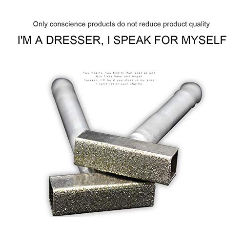 1pc Diamond Grinding Wheel Dresser - Thickening Grinding Layer Metal Grinder Tool for Stone, Concrete & Metal - Professional Dressing Tool (Silver) - Perfect for Sharpening, Resurfacing & Maintenance