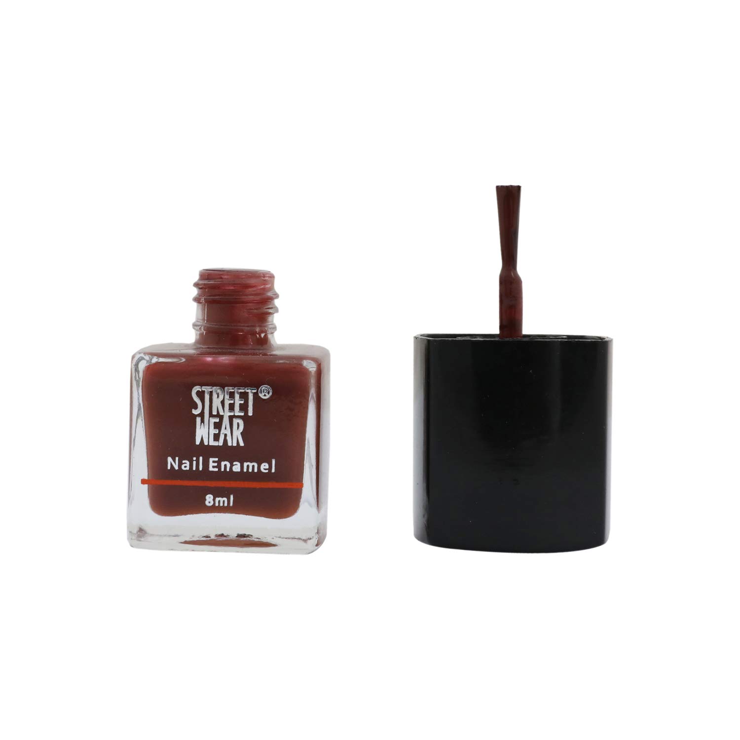 Trendy Streetwear Nail Polish - Hot Brownie Shade (8ml) | Long-Lasting Vegan Nail Enamel for Urban Fashion & Night Out Looks