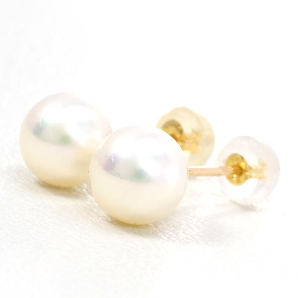 18K Yellow Gold Pearl Earrings for Women - Elegant Freshwater Pearl Stud Earrings - Perfect for Weddings, Parties & Everyday Wear