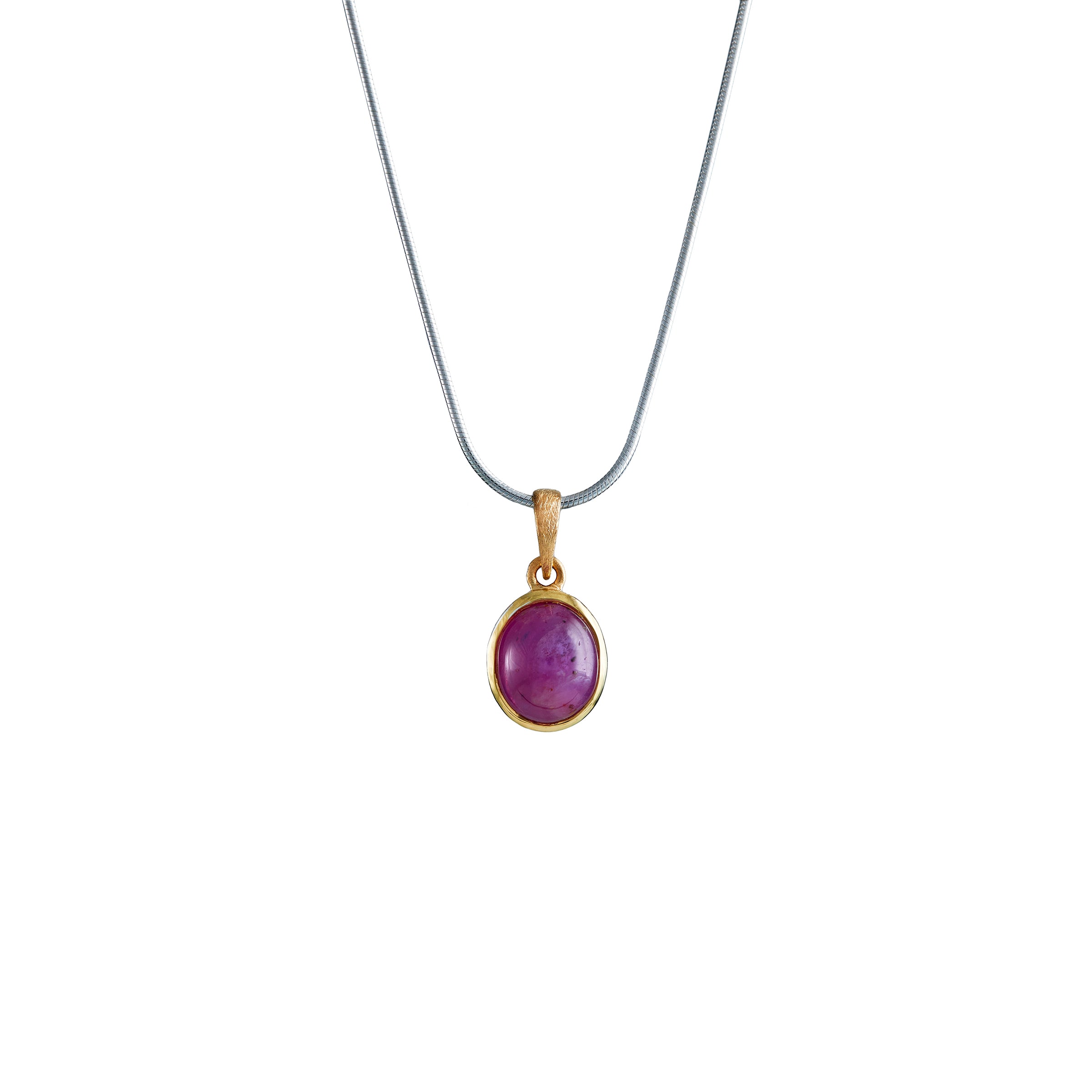 Exquisite Small Ruby Pendant Necklace - Genuine Gemstone Jewelry for Women - Perfect for Valentine's Day Gifts & Evening Wear