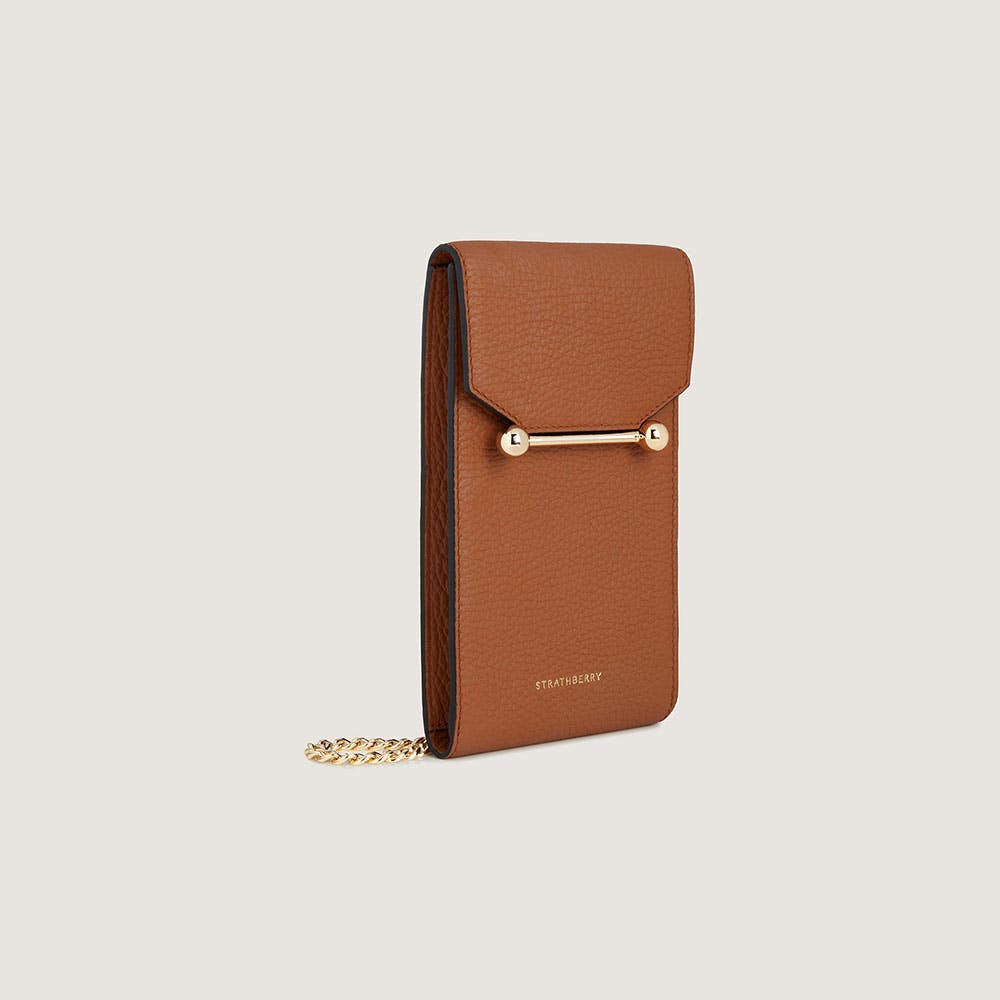 Mosaic Phone Pouch - Stylish Tan Crossbody Bag for Women | Perfect for Travel, Shopping & Everyday Use