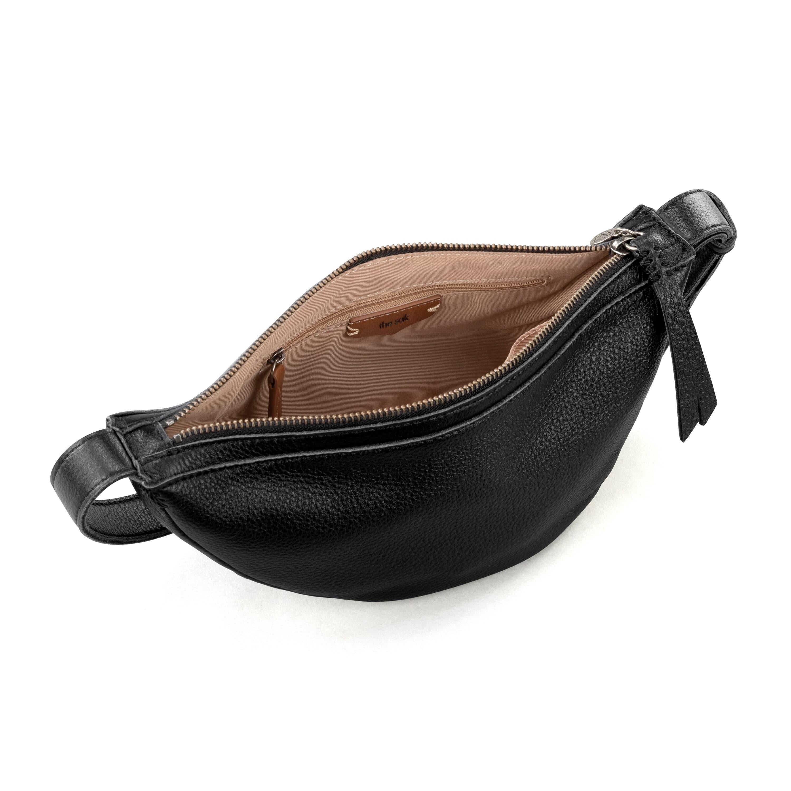 Premium Leather Tess Sling Bag in Black - Stylish Crossbody Purse for Women, Perfect for Everyday Use, Travel & Night Out