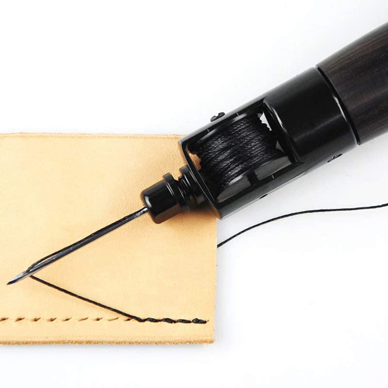 Professional Leather Sewing Awl Kit - Heavy Duty Hand Stitcher & Repair Tool for Leather, Canvas, Denim - DIY Leather Craft Supplies for Shoes, Bags, Belts & Upholstery Repair