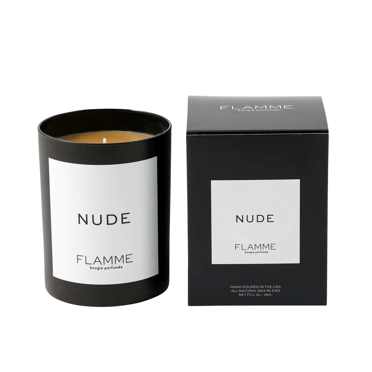 Flamme Scented Soy Candles - Nude Fragrance for Home & Relaxation | Aromatherapy, Meditation & Romantic Ambiance