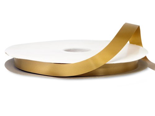 Holiday Gold Poly Ribbon 3/4 Inch x 250 Yards - 100% Polypropylene Decorative Ribbon for Gift Wrapping, Christmas Tree Decor, Party & Wedding Decorations (7 Units, 1 Pack per Unit)
