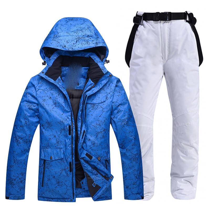 **Aoleaky Couples Ski Suit Set - Men's Waterproof Snow Jacket & Pants for Winter Sports - Warm Snowboarding Outfit for Skiing & Snowboarding**    *(Perfect for Couples Ski Trips, Snowboarding Adventures & Winter Mountain Getaways)*