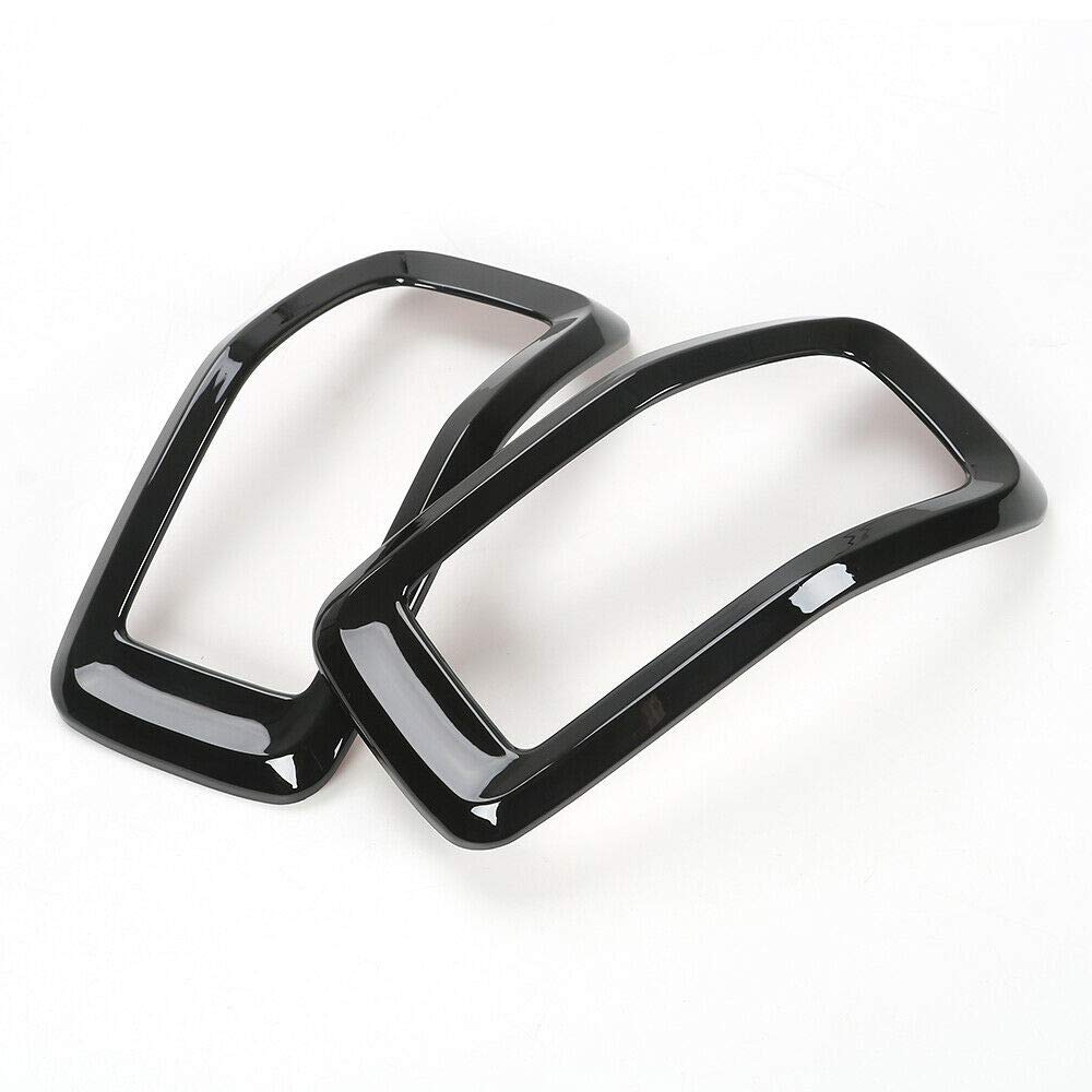 2014-2018 Jeep Cherokee Front Grille Inserts Cover Rings Frame Trim Kit - 7PC Black Set for Off-Road Protection & Style Upgrade | Perfect for Jeep Mods, Car Shows & Daily Driving