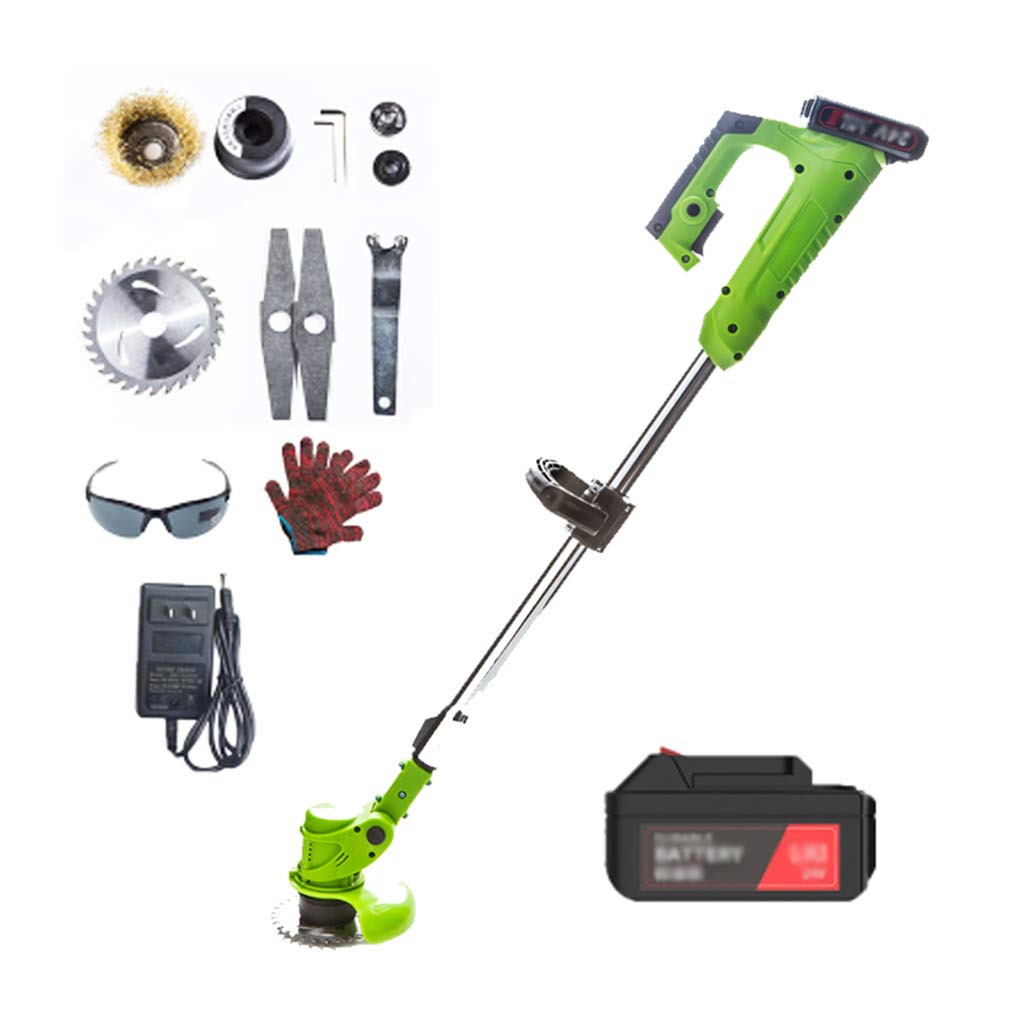 24V LISA Cordless Grass Trimmer - Lightweight Lithium-Ion Battery Powered Hedge Trimmer with Telescopic Pole & Fast Charger - Perfect for Lawn Edging, Yard Maintenance & Landscaping