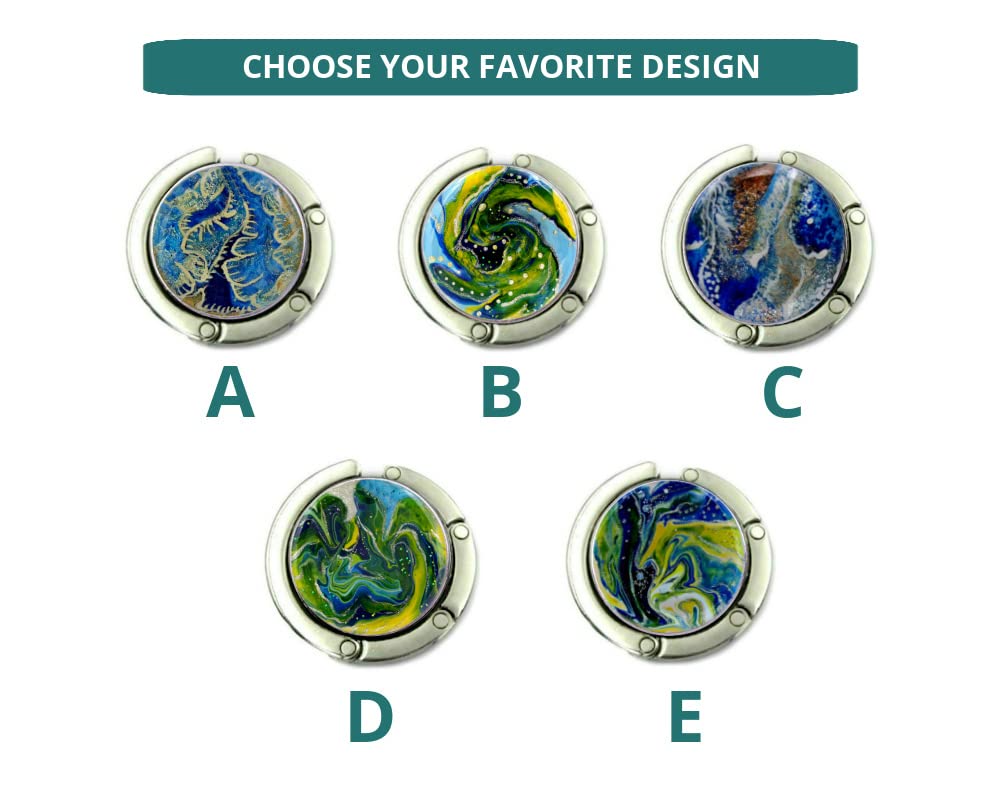 Magnetic Purse Hook - Round Handbag Holder & Table Bag Hanger (Style C) - Perfect for Restaurants, Bars, and Home Use