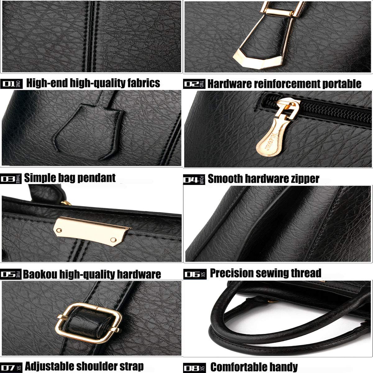 Stylish Women's PU Leather Handbags - Fashionable Top Handle Satchel & Shoulder Tote Purses for Ladies | Perfect for Work, Travel & Everyday Use