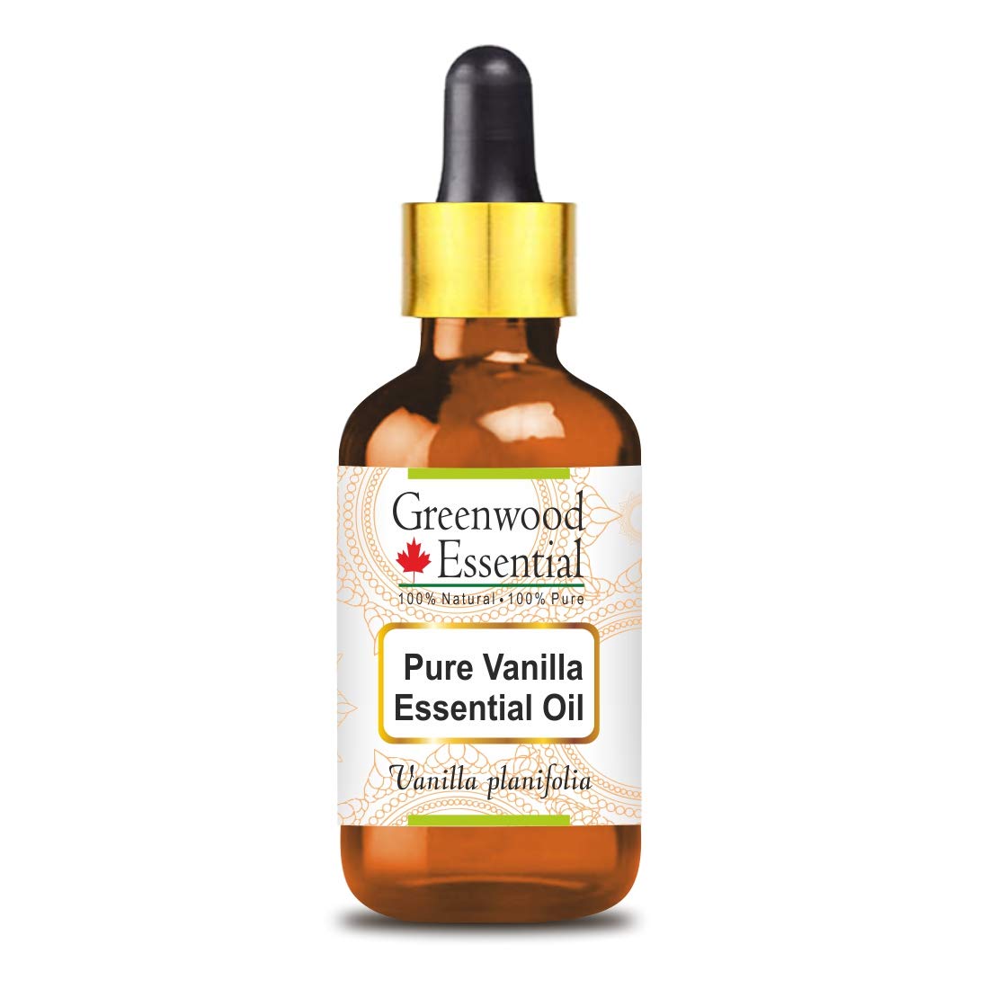 Pure Vanilla Essential Oil (Vanilla planifolia) - 100% Natural, Steam Distilled, 15ml with Glass Dropper - Aromatherapy, DIY Skincare & Home Fragrance