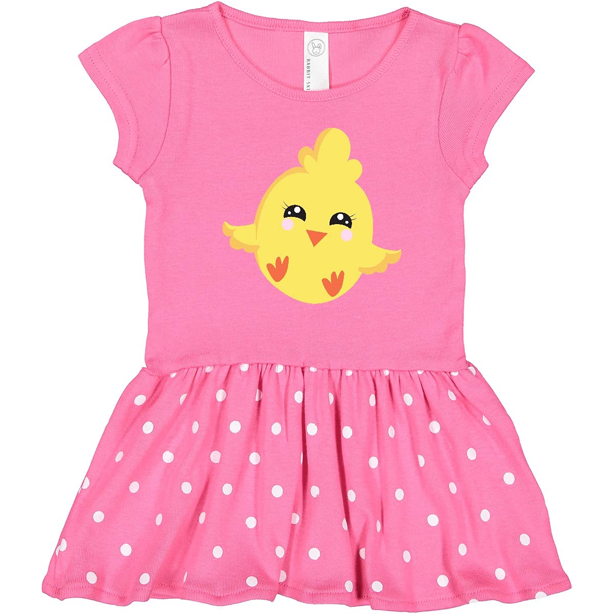 Inktastic Adorable Baby Chicken Print Toddler Dress - Cute Little Chick Design for Girls & Boys - Perfect for Playdates, Parties & Everyday Wear