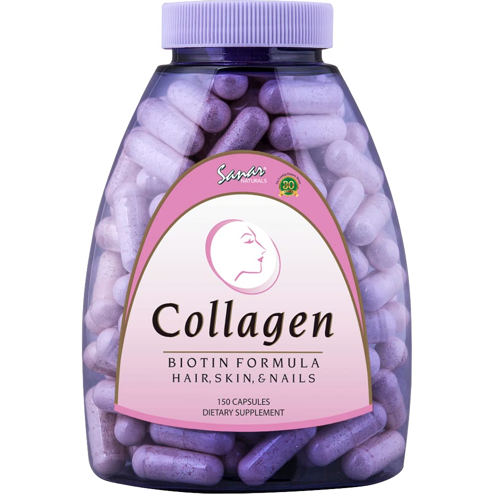 Premium Hydrolyzed Collagen Peptides with Biotin & Vitamin C - 150 Capsules for Hair Growth, Skin Elasticity & Strong Nails | Collagen Supplement for Women & Men | Supports Healthy Hair, Skin & Nails | Perfect for Daily Beauty Routine & Anti-Aging Care