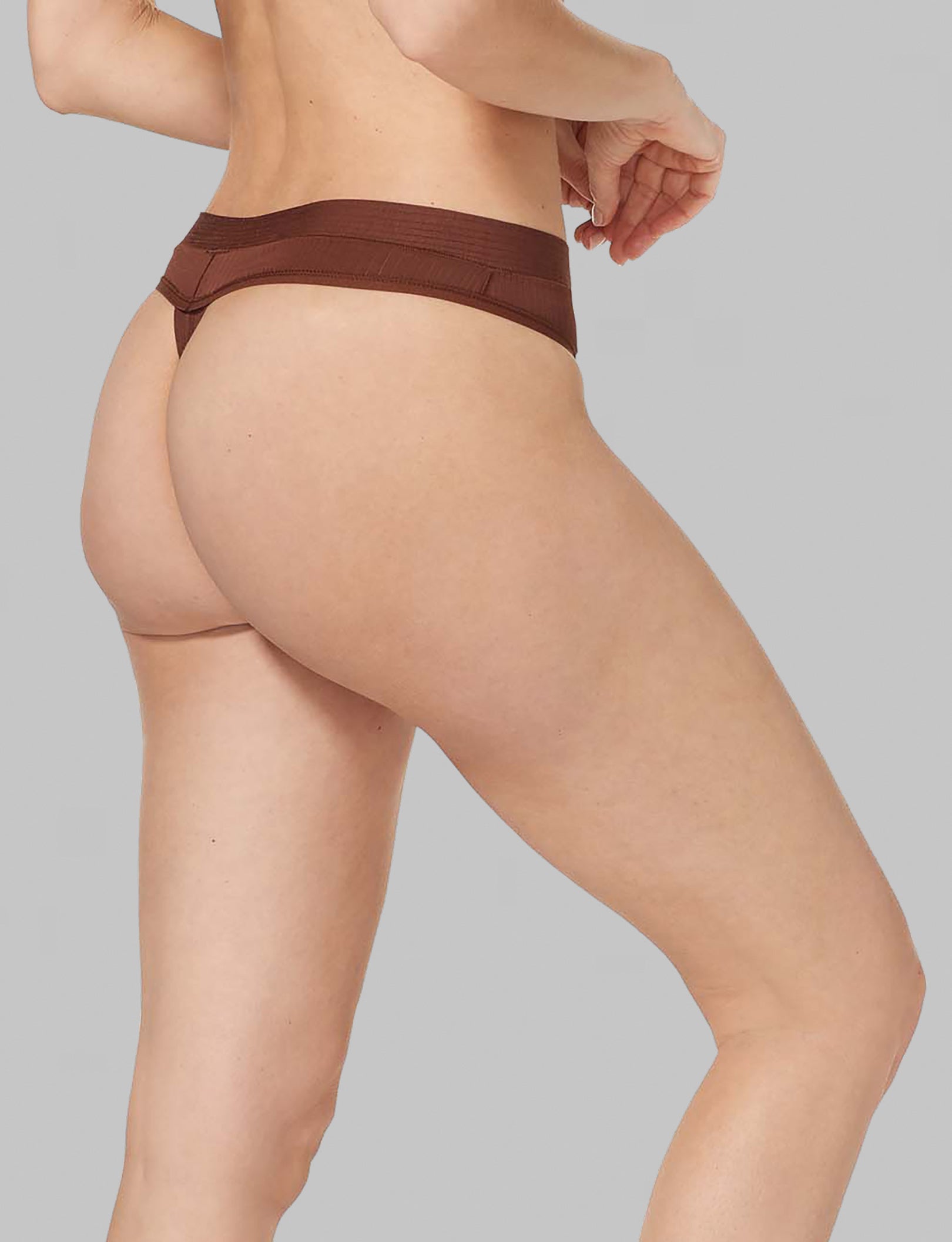 Women's Second Skin Luxe Rib Thong - Ultra Soft Seamless Underwear for All-Day Comfort | Perfect for Yoga, Workouts & Everyday Wear