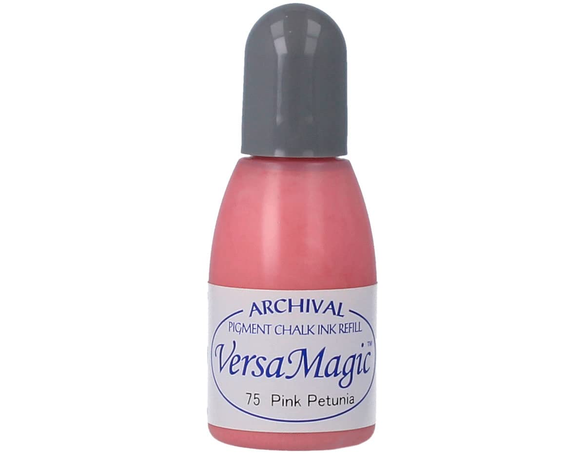 Tsukineko 20cc VersaMagic Chalk-Finish Ink Pad - Pink Petunia for Card Making, Scrapbooking & DIY Crafts