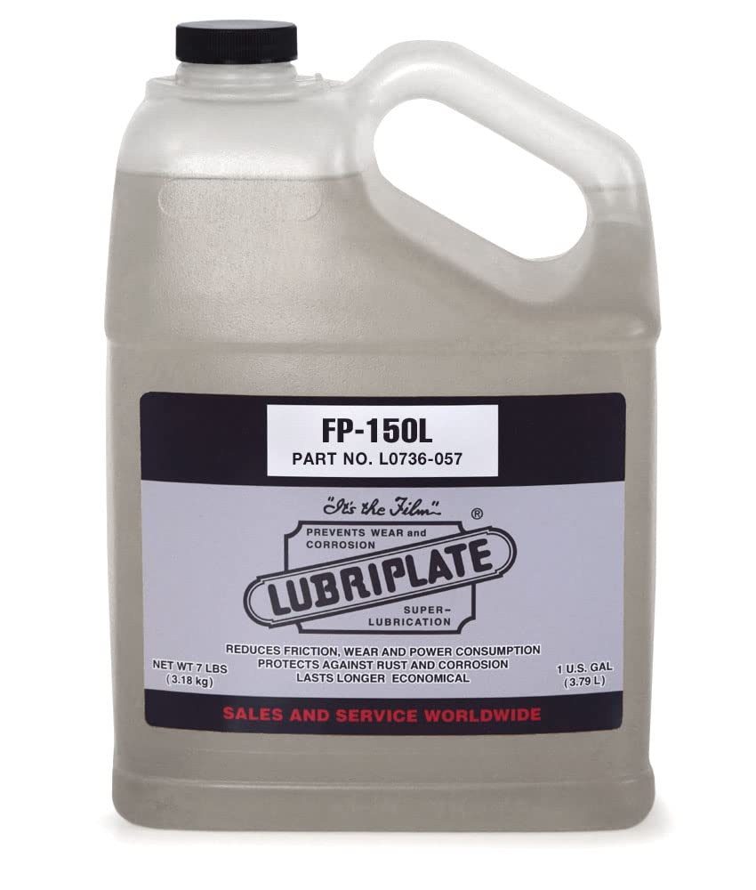 Lubriplate L0736-057 FP-150L Clear Tacky Multi-Purpose Lubricating Oil - 1 Gallon Jug (4 Pack) - Ideal for Industrial Machinery, Automotive Parts, and Heavy-Duty Equipment Maintenance