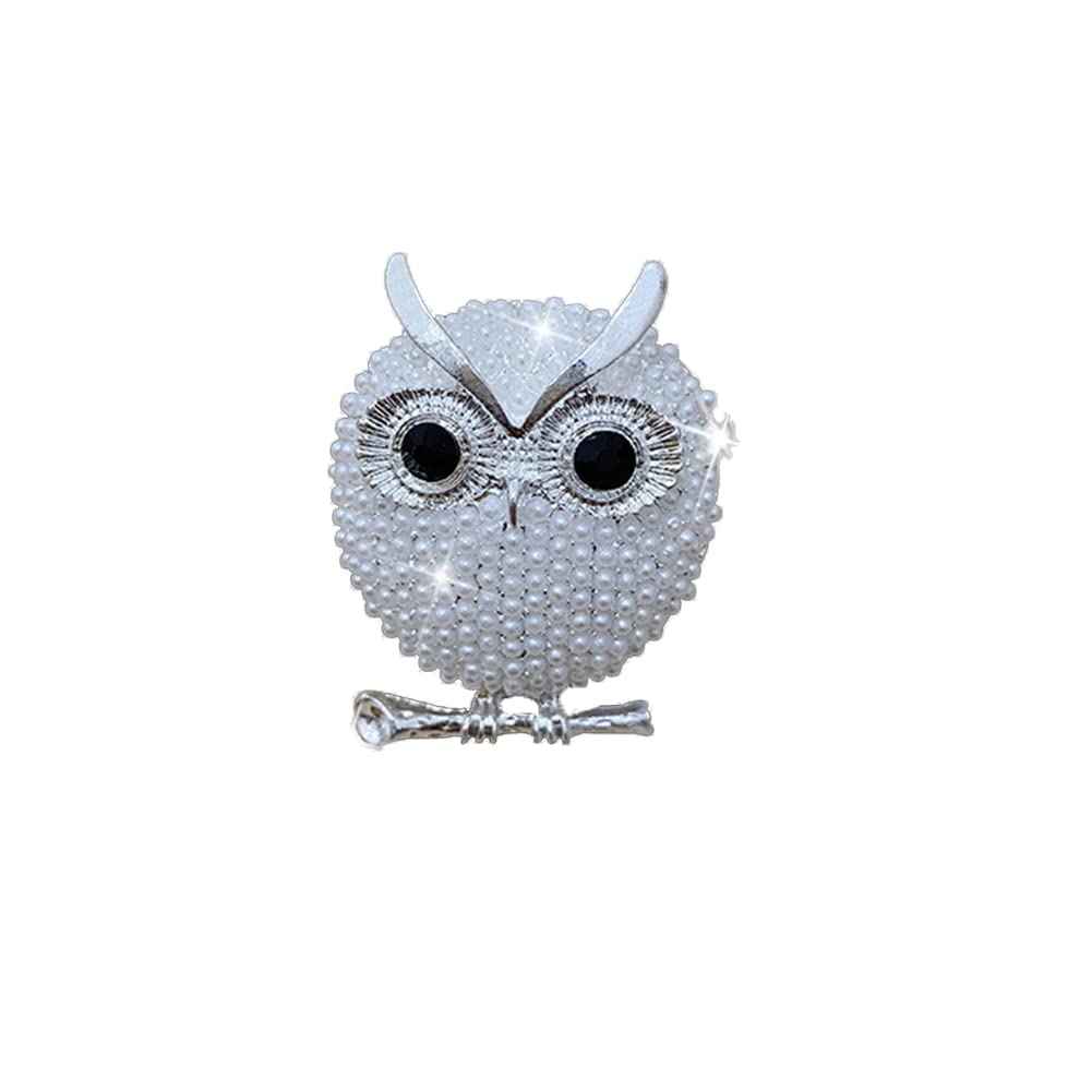Owl Car Vent Clip Charm - Zcargel Bling Pearl Car Perfume Clip, Glamorous Car Air Freshener & Interior Decoration Accessories for Women | Perfect for Daily Commute, Road Trips & Gift Giving
