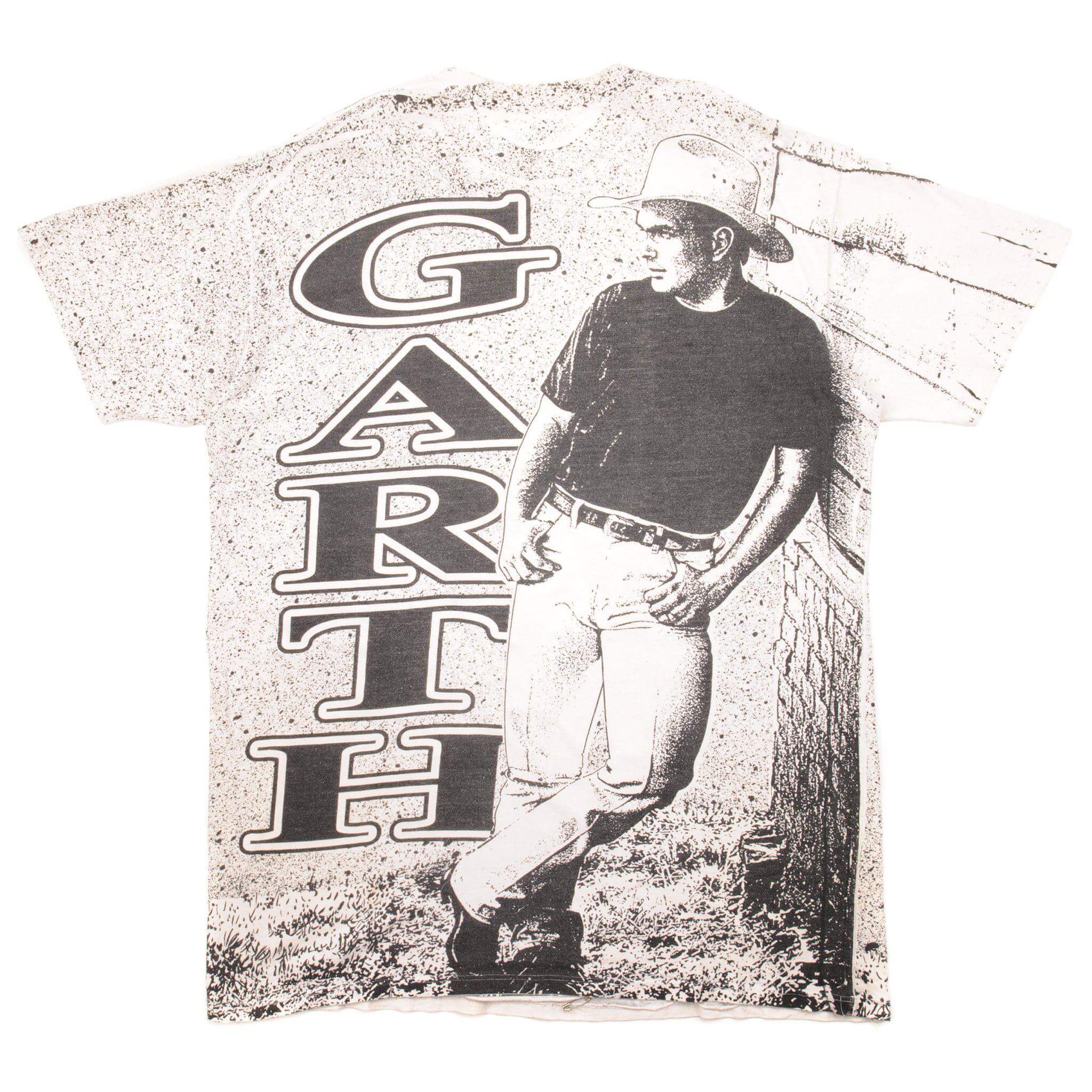 Vintage Garth Brooks T-Shirt XL - Classic All Over Print Tee for Concerts & Country Music Fans