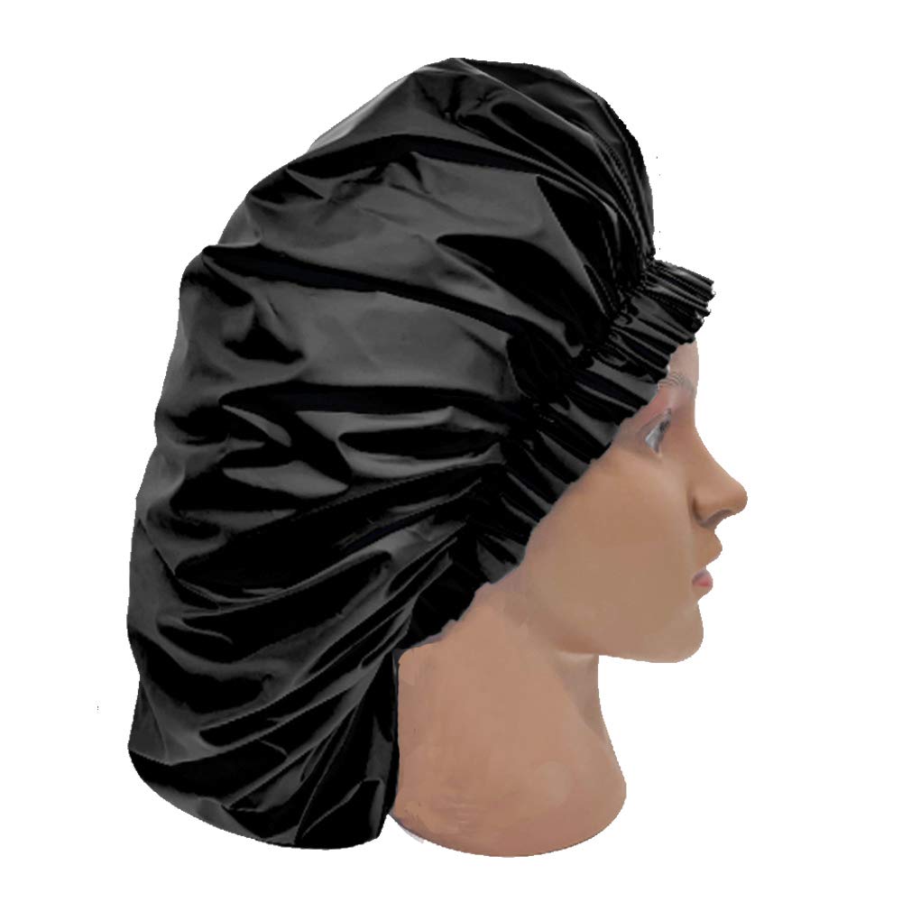 ELEBOX Premium Waterproof Super Jumbo Shower Cap for Women & Men - Extra Large Bath Hair Protector for Swimming, Spa, Salon & Home Use