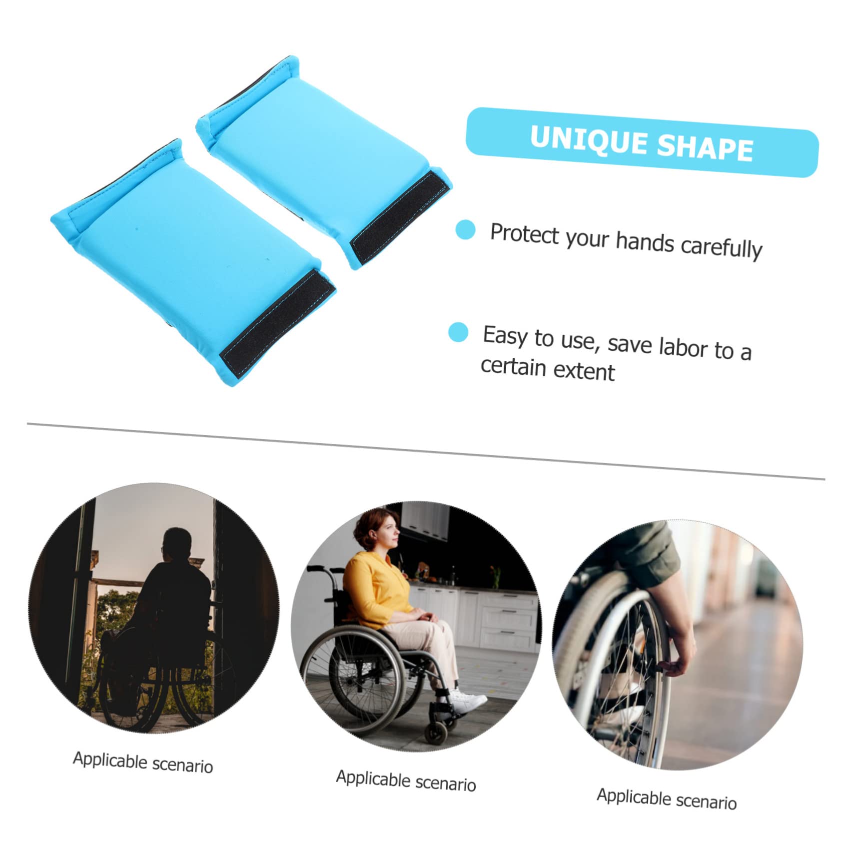 2 Pack Wheelchair Handle Covers - Non-Slip Grip Sleeves for Walkers & Rollators, Comfortable Polyester Padding for Elderly Wheelchair Users (Green) - Ideal for Daily Mobility Assistance & Hand Protection