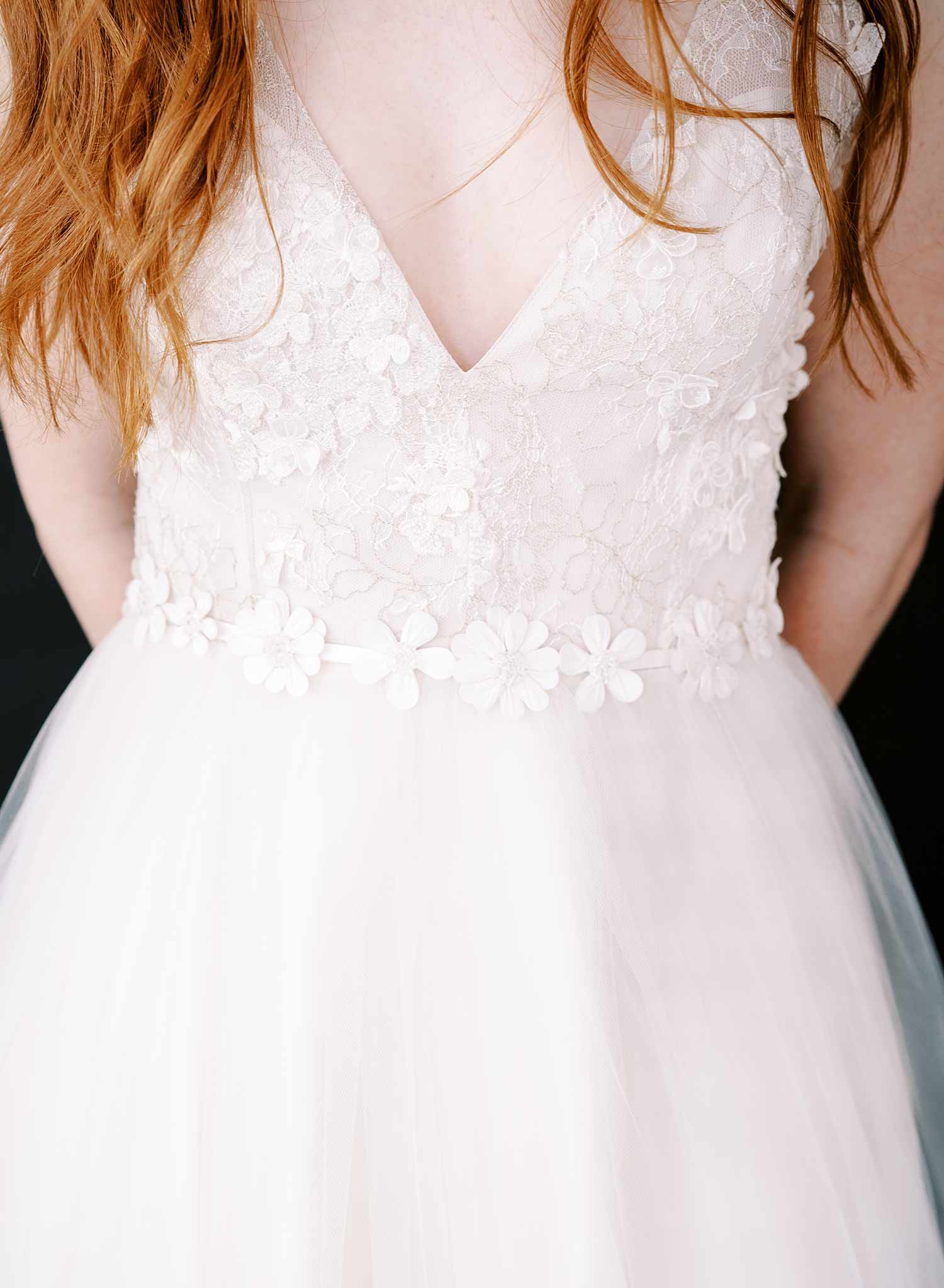 Embroidered Primrose Blossom Bridal Sash - Style #2440 | Elegant Wedding Accessory for Brides, Bridesmaids & Flower Girls