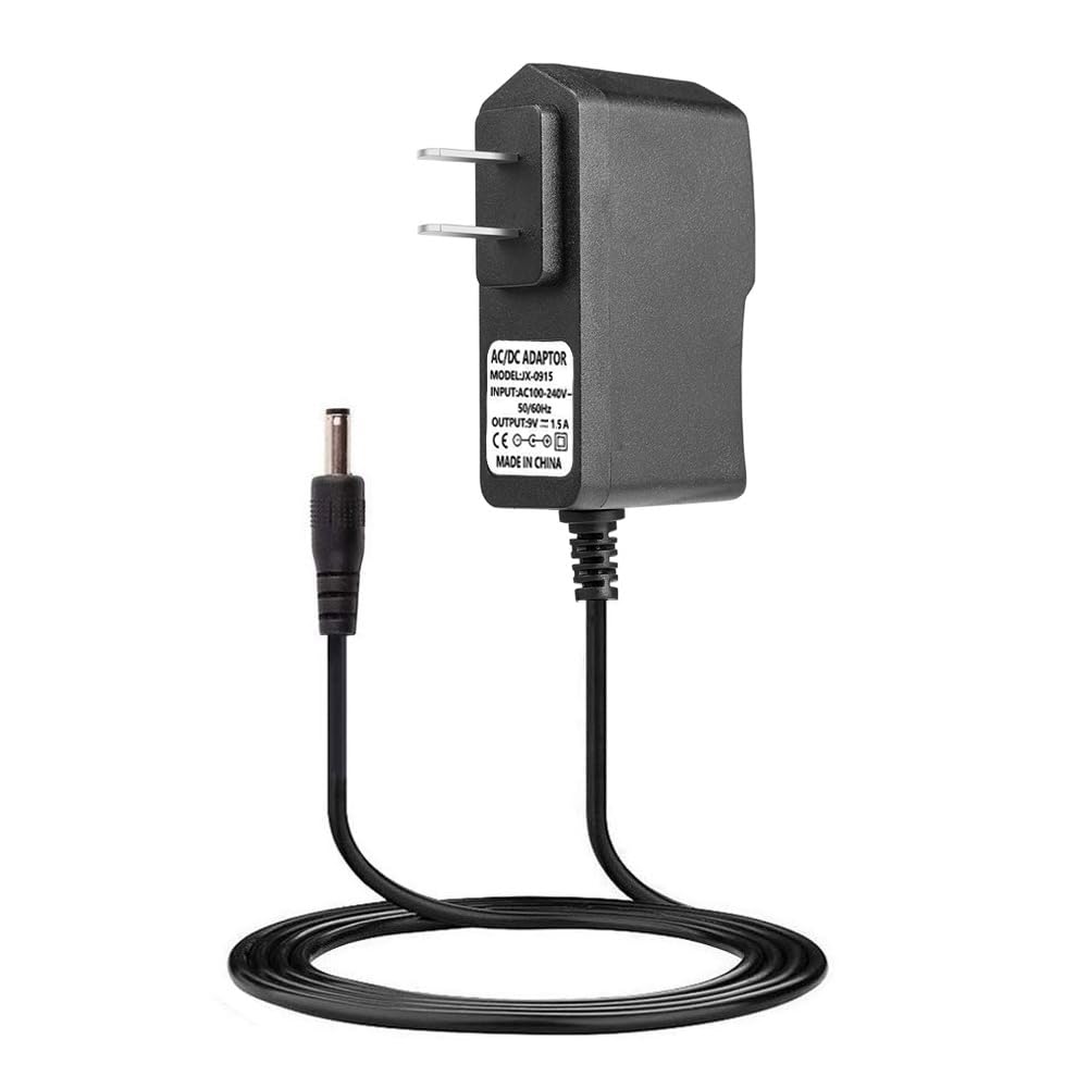 9V Replacement Charger for Hurricane Spin Scrubber Brush - Compatible with HSS1, HSSI & JF-DY085030 Models - Fast Charging for TeleBrands Corp Turbo Scrubber - Perfect for Deep Cleaning Bathrooms, Tiles, and Kitchen Surfaces