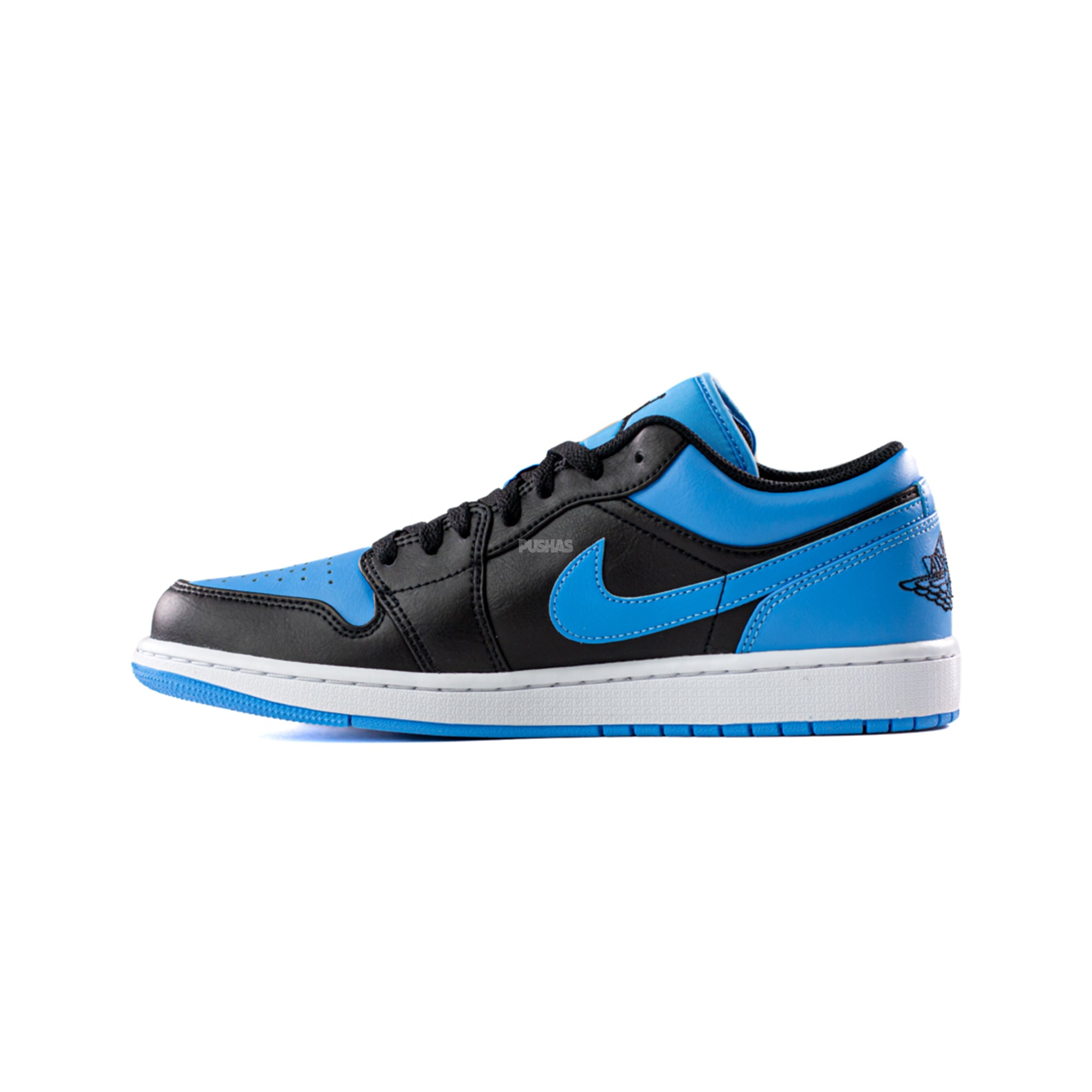 Air Jordan 1 Low 'Black University Blue' Sneakers (2023) - Men's Basketball Shoes for Casual Wear & Street Style
