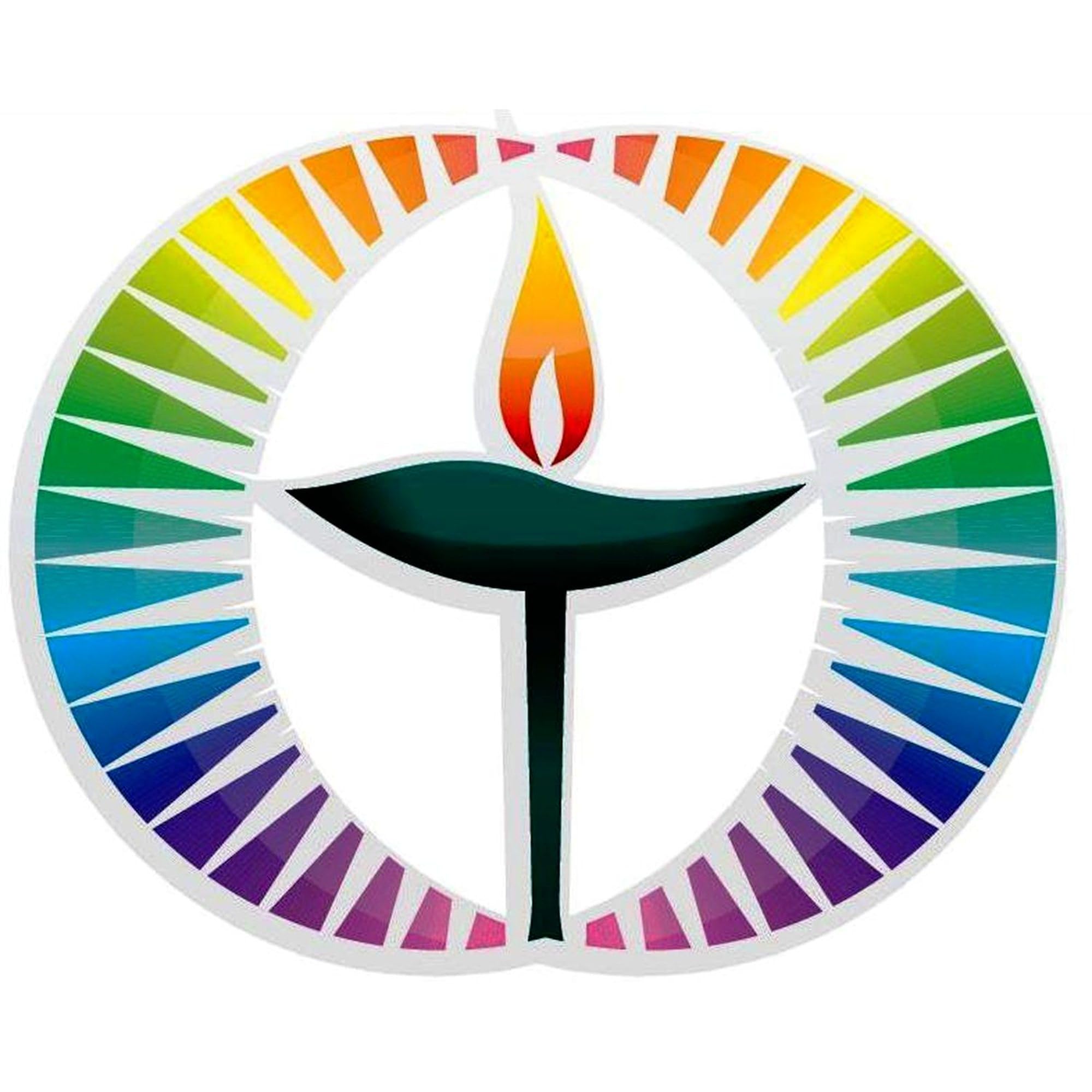Rainbow Logo Square Sticker 3x3 Inch - Colorful Car Decal, Bumper Sticker for LGBTQ Pride Support - Perfect for Laptops, Water Bottles, Notebooks & Vehicle Windows