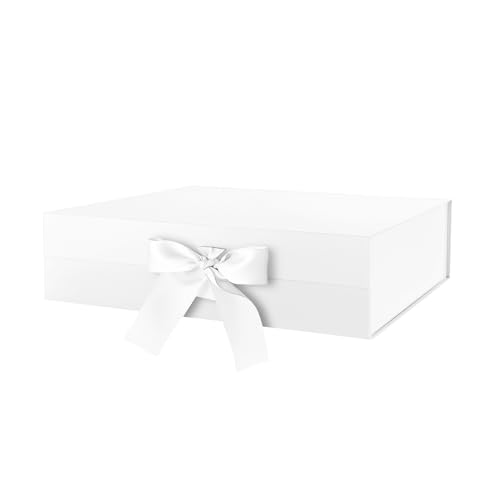 White-Ribbon-13.5x9x4.1 Inches-Pack of 1