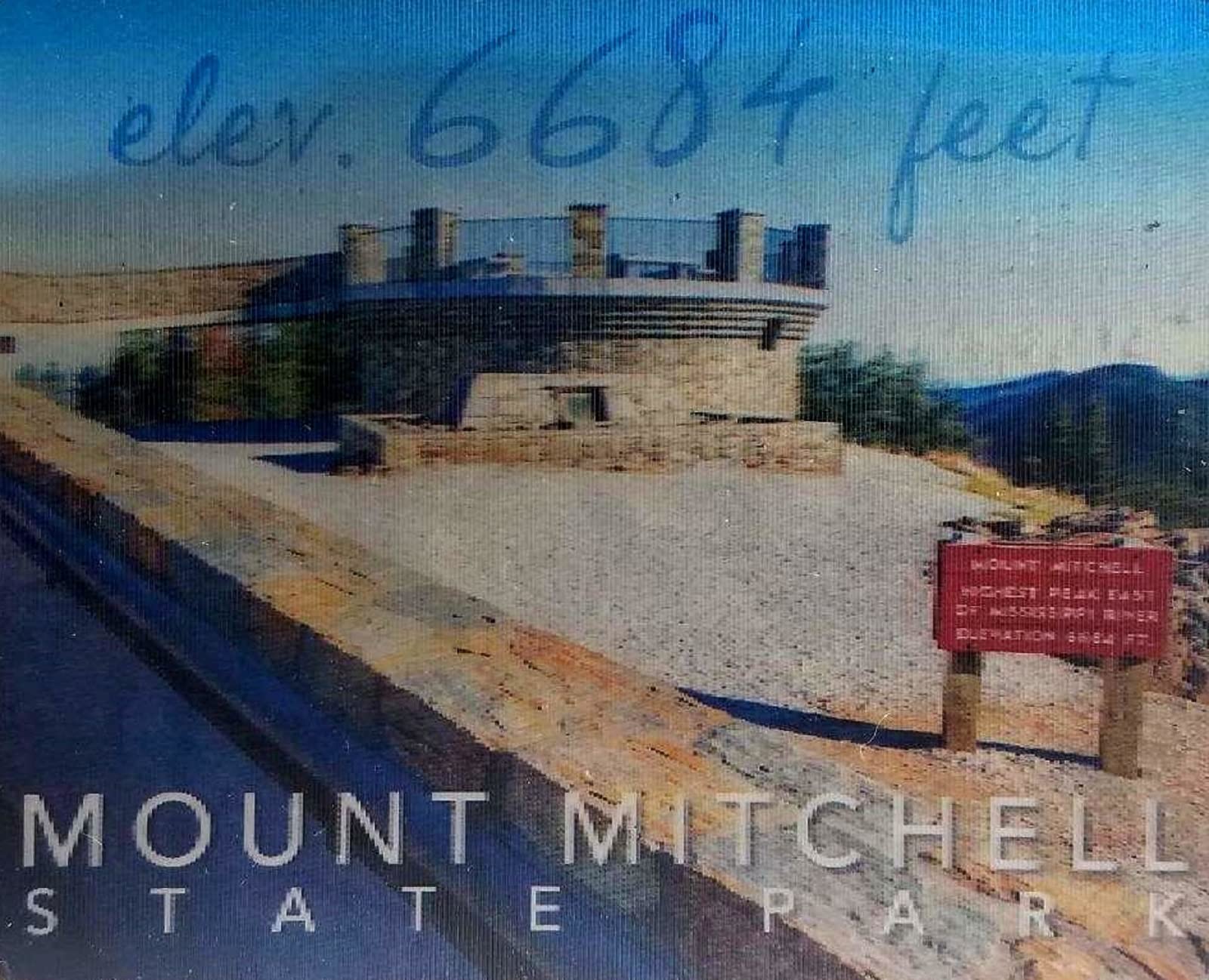 3D Fridge Magnet of Mount Mitchell State Park North Carolina - Perfect for Travel Souvenirs, Home Decor & Office Accessories