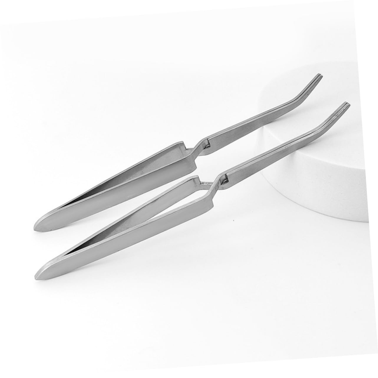 Healeved 3-Piece Stainless Steel Nail Art Tweezers Set – Precision Manicure Tools for Eyelashes, Decals & Nail Care (14.7x2cm) | Perfect for DIY Nail Art, Salon Professionals & Home Grooming