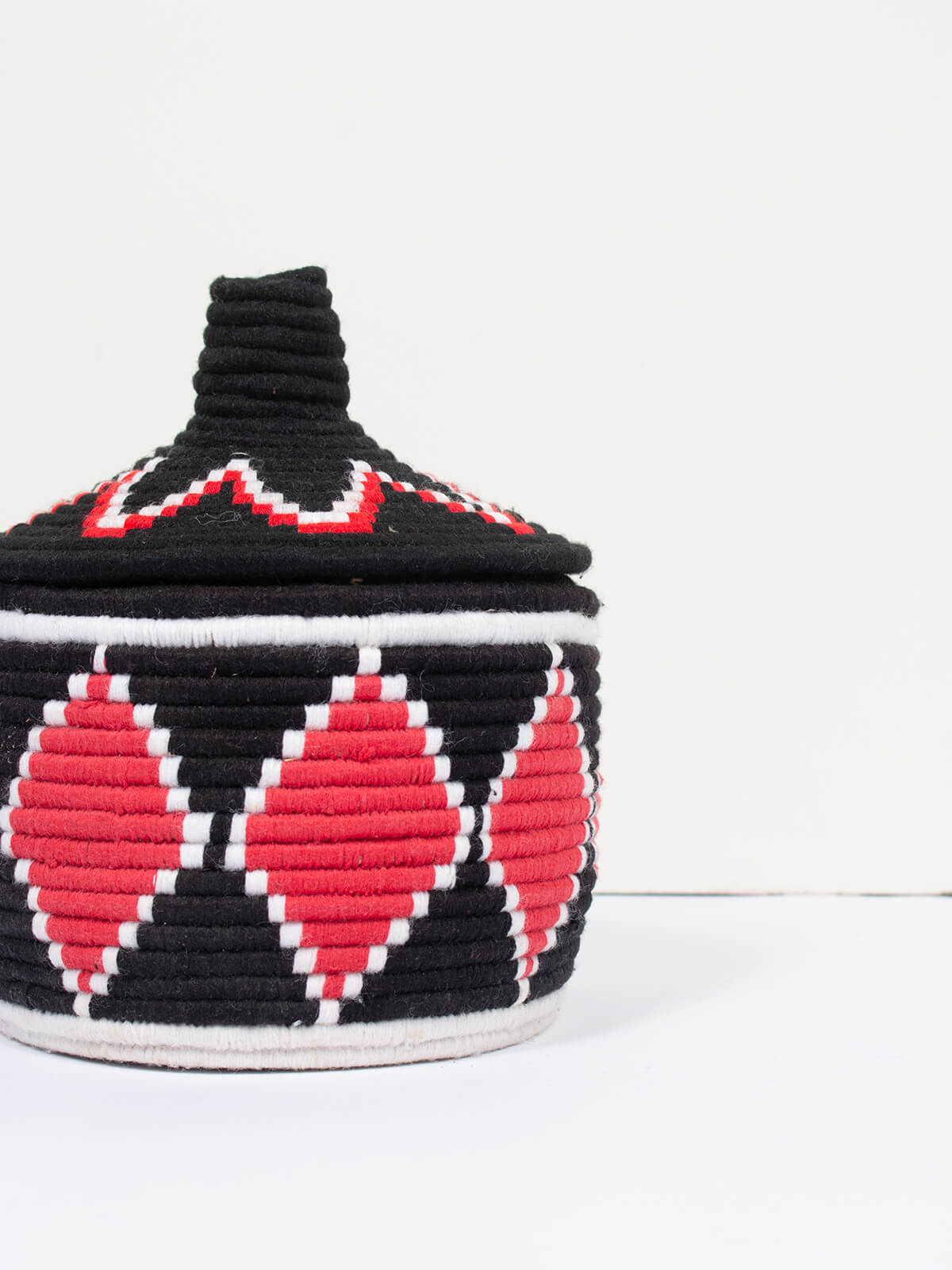 Premium Handmade Moroccan Wool Pot No.321 - Authentic Berber Design for Home Decor, Planters & Boho Chic Interiors | Perfect for Succulents, Herbs & Indoor Plants